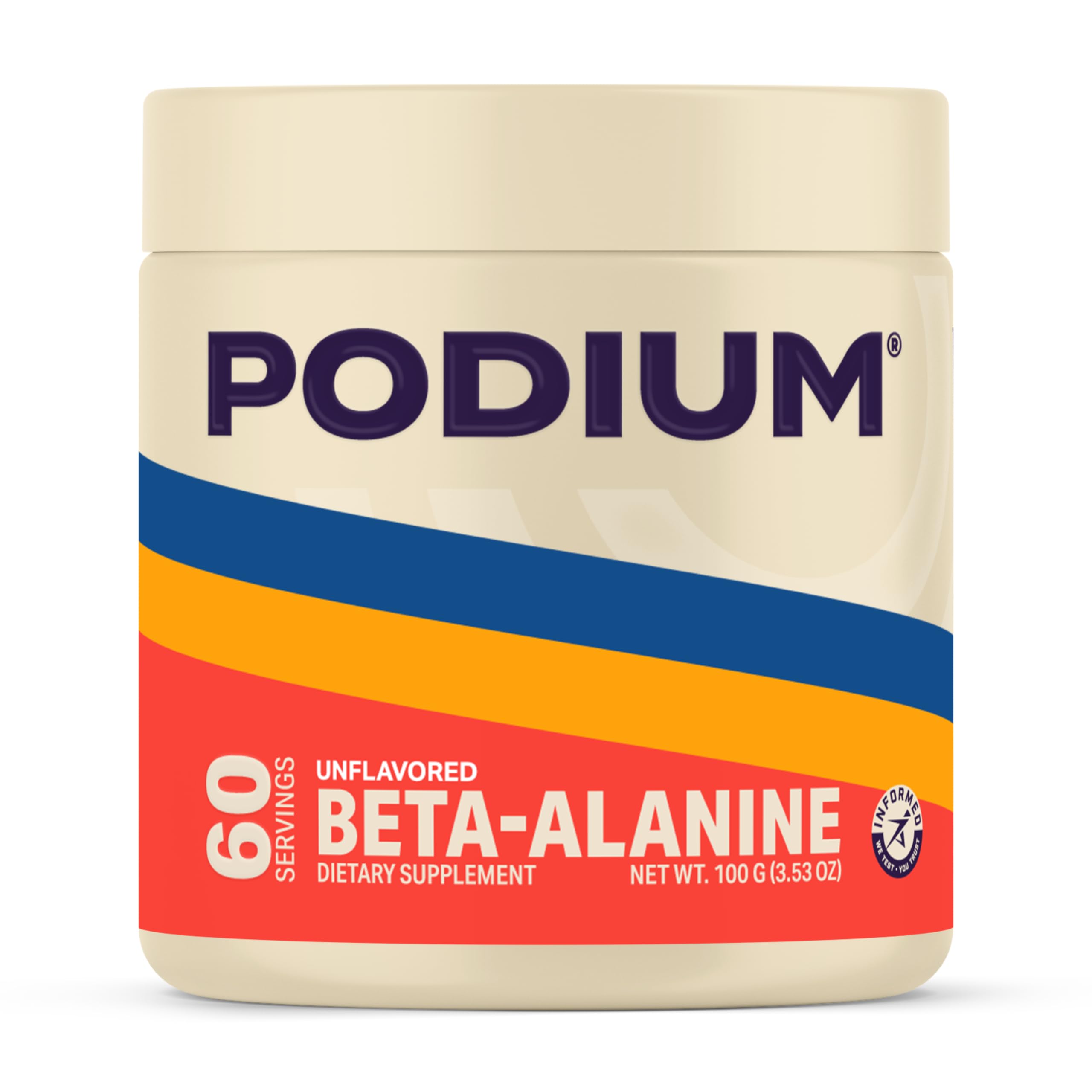 Podium Nutrition, Solos | Beta Alanine, 60 Servings, Unflavored, Boost Athletic Performance Podium Nutrition uk supplements