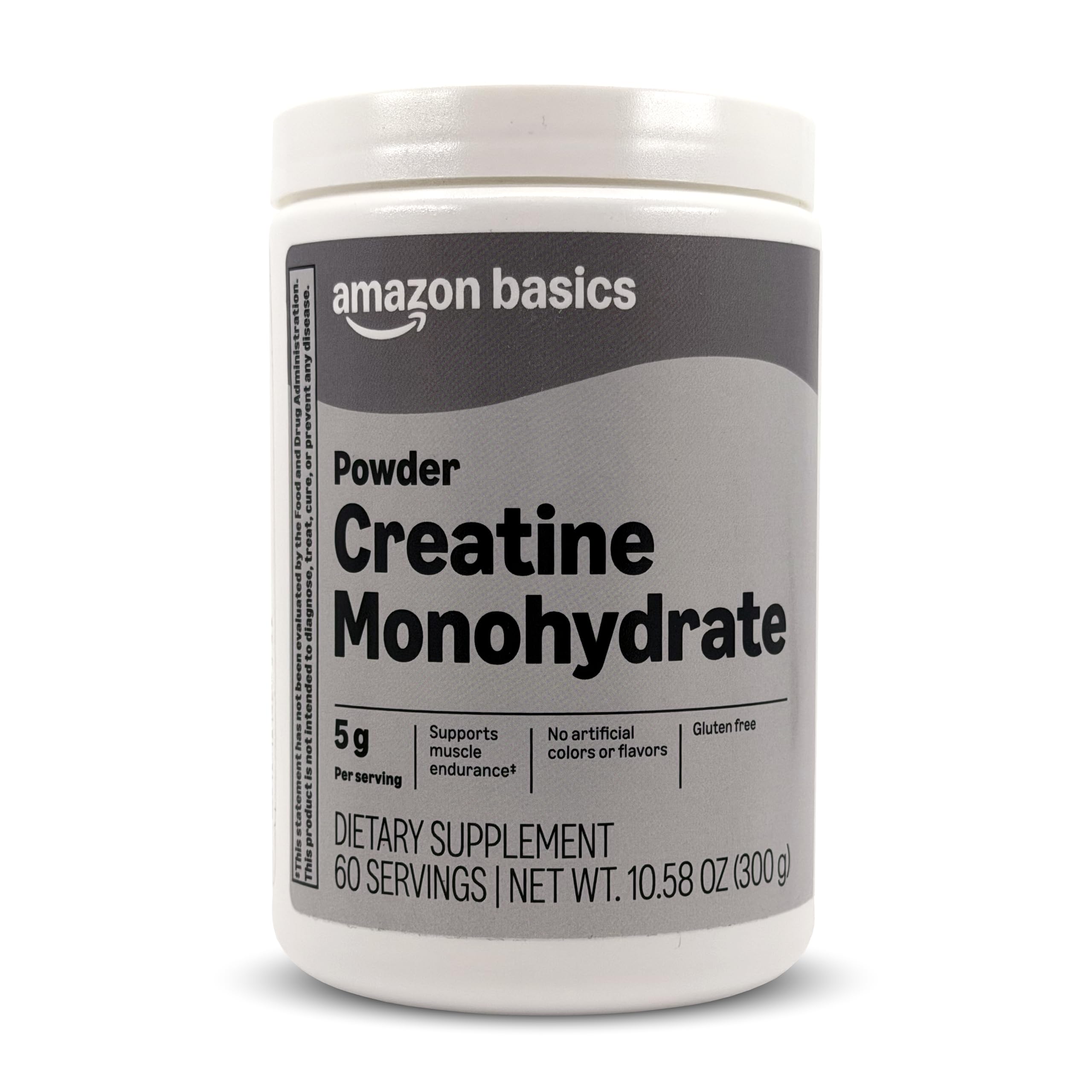 Amazon Basics Creatine Monohydrate Powder, 10.58 oz, 60 Servings Amazon Basics uk supplements