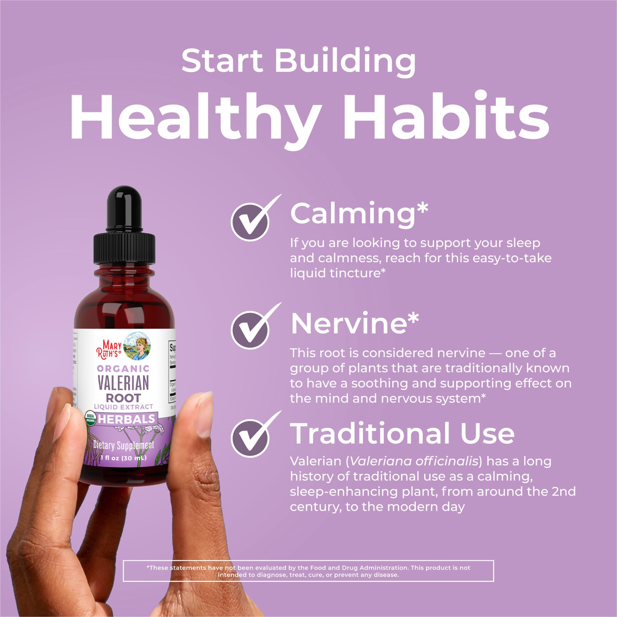MaryRuth Organics Valerian Root Liquid Drops | 2 Month Supply | Sugar Free | USDA Organic Valerian Root Drops | Support Sleep | Calm and Stress Relief | Vegan | Non-GMO | Gluten Free | 60 Servings MARYRUTH'S uk supplements