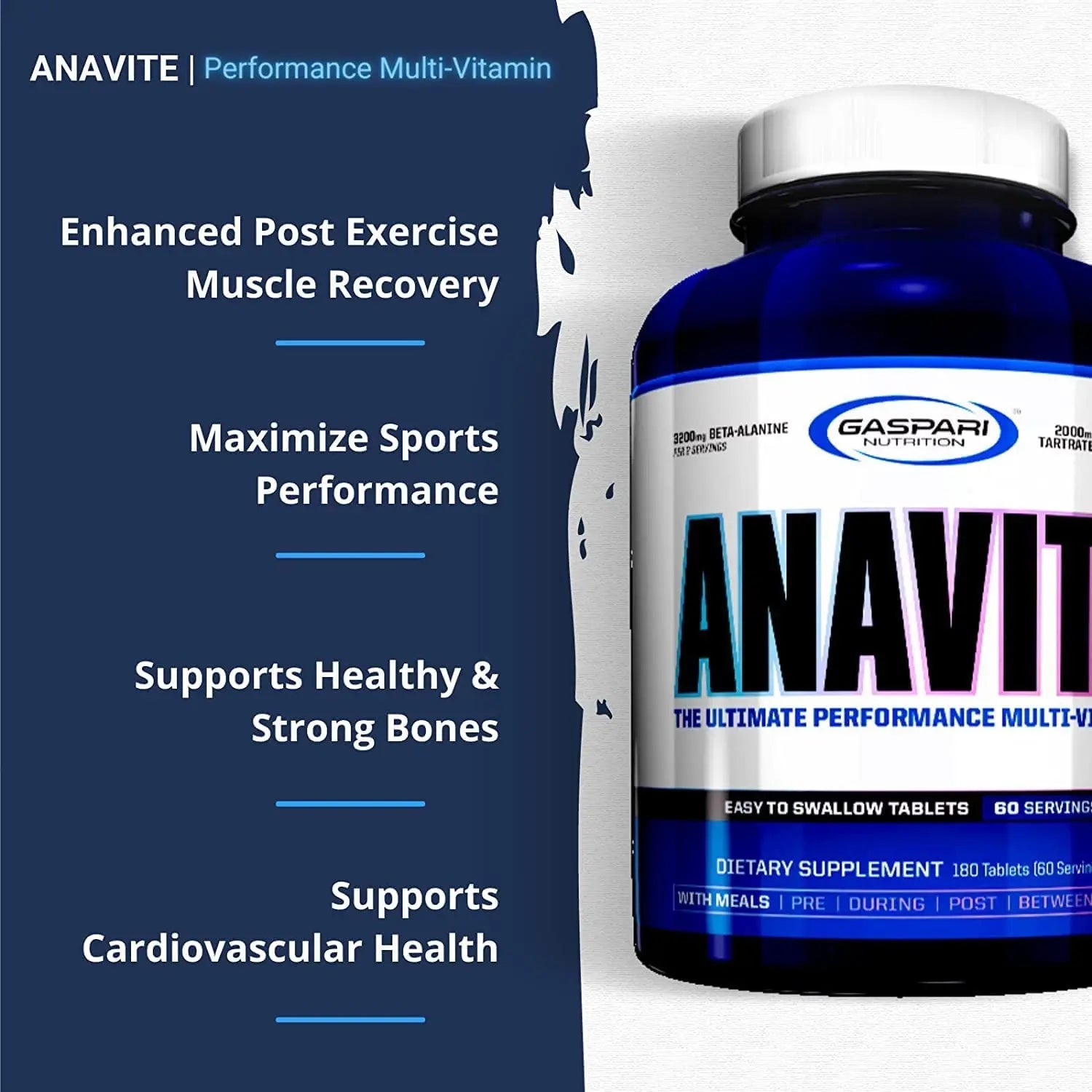 Gaspari Nutrition Anavite, Full Spectrum Multi-Vitamin Packs, Anavite Multivitamins, CLA, Omega 3s, Proven Gut, and Proven Liver Detox Gaspari Nutrition uk supplements