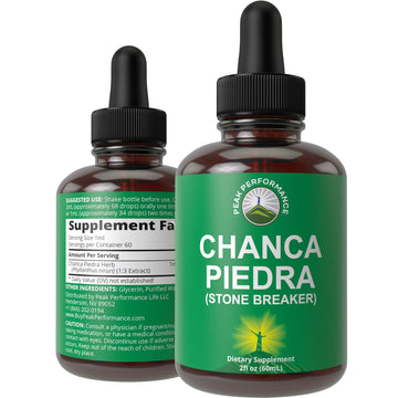 Chanca Piedra Liquid Drops. Stone Breaker - Advanced Kidney Stones Dissolver & Gallbladder Cleanse Support Supplement. USA Tested Chanca-Piedra Stonebreaker. Sugar Free, Gluten Free, Herbal Tincture Peak Performance uk supplements