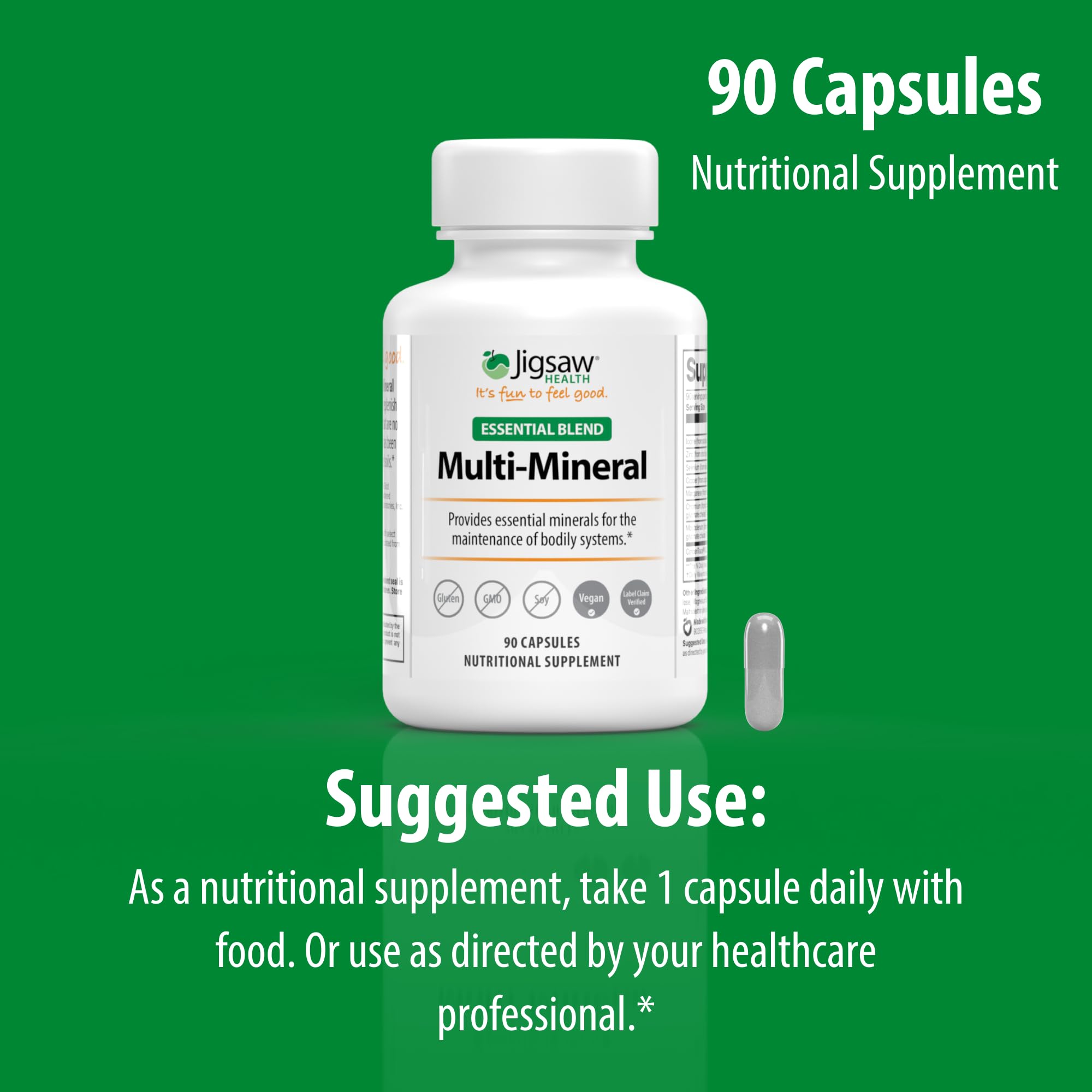 Jigsaw Health Multi-Mineral Essential Blend | 90 Capsules | 90 Servings Jigsaw Health uk supplements