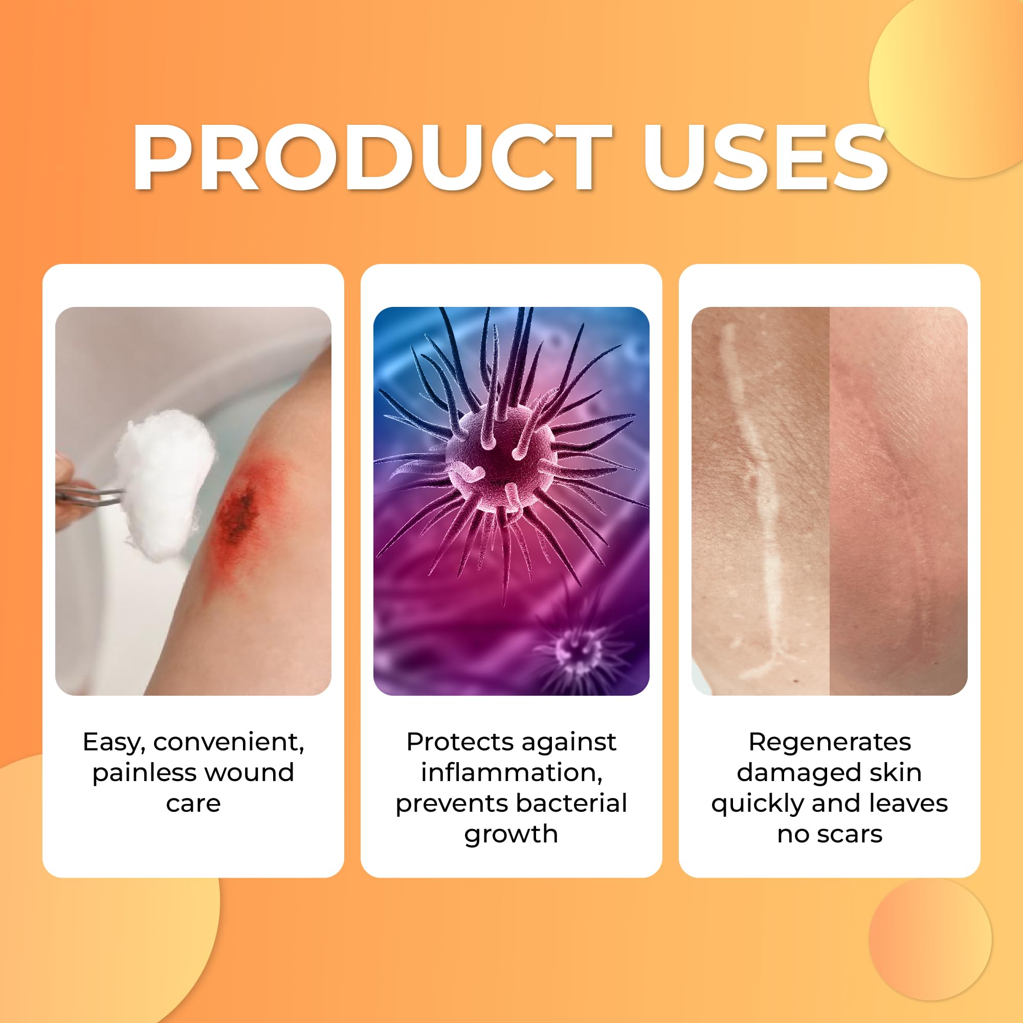 ABERA Scar Removal Cream for Women and Men - Rapid Repair of New Old Scars, Spots, Burns All Natural Treatment with Vitamin E, Alanine, Collagen (1 Box + 3 Eye Patch) ABERA uk supplements