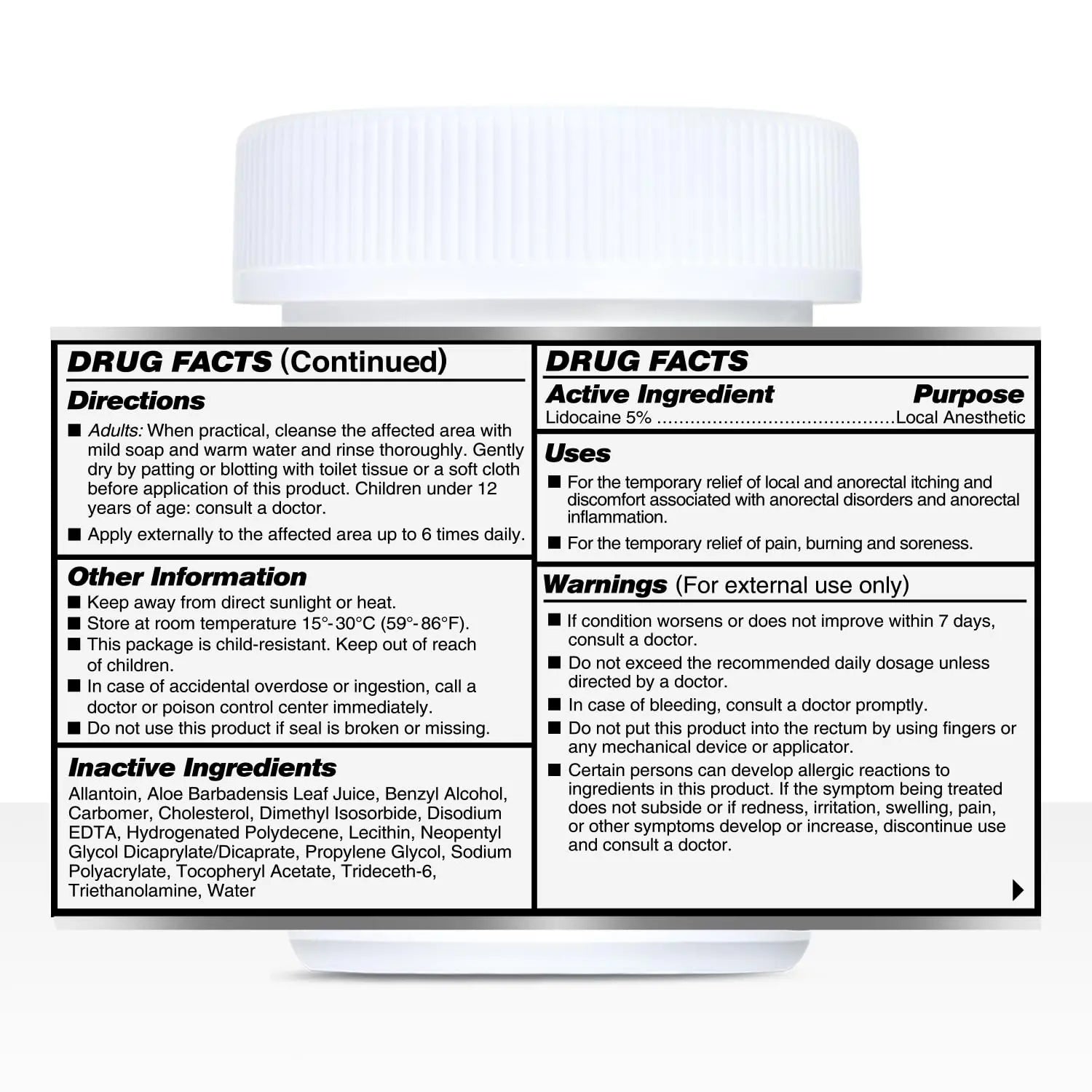 Quick Numb 5% Lidocaine Cream Maximum Strength Liposomal, Fast Itch Burn Pain Relief Cream with Aloe Allantoin Vitamin E, Gentle on Skin Support Healing Hemorrhoid Treatment 1.25 oz Clinical Resolution uk supplements