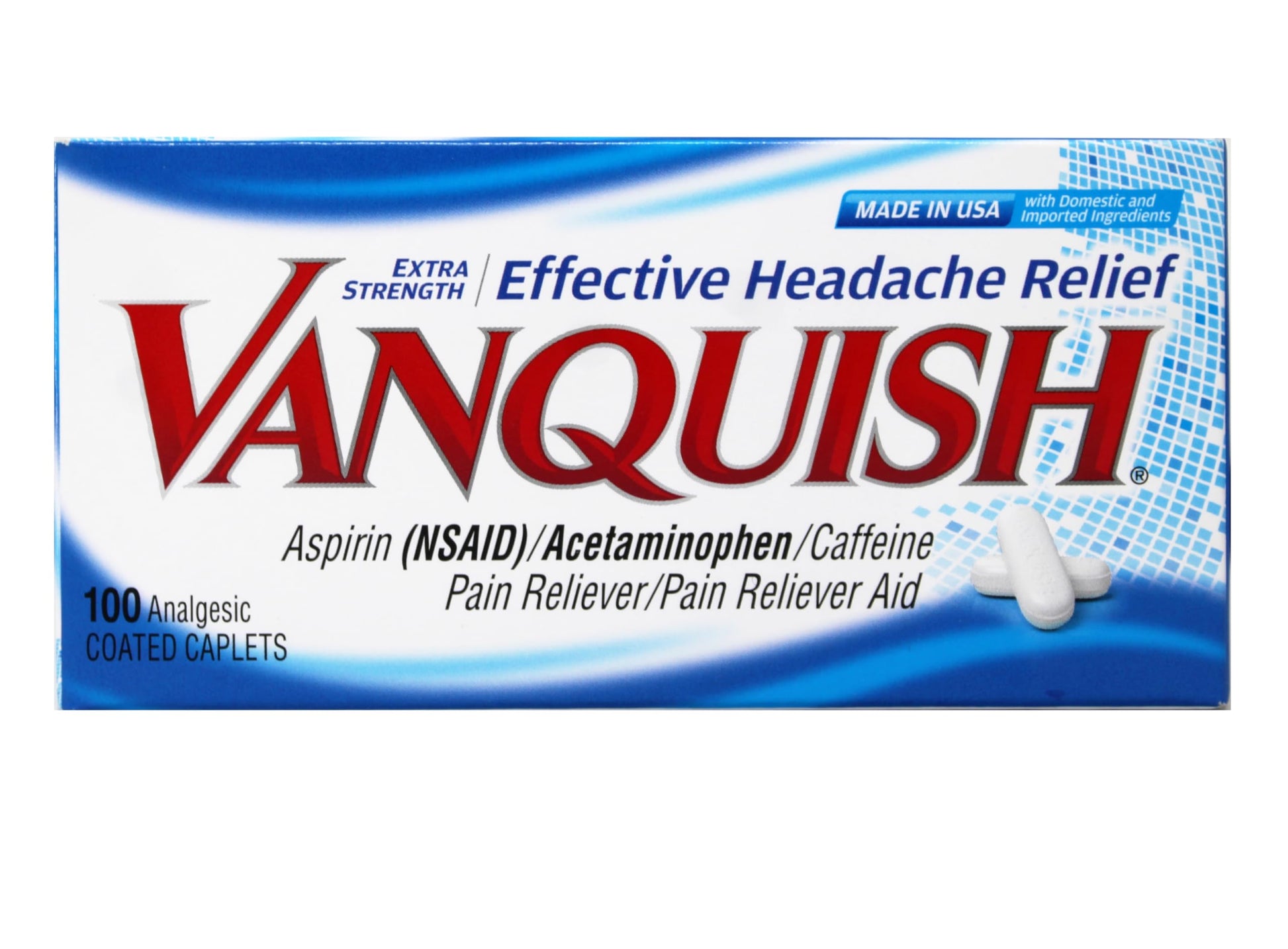 Vanquish Pain Reliever, 100 Count (Pack of 2) Vanquish uk supplements