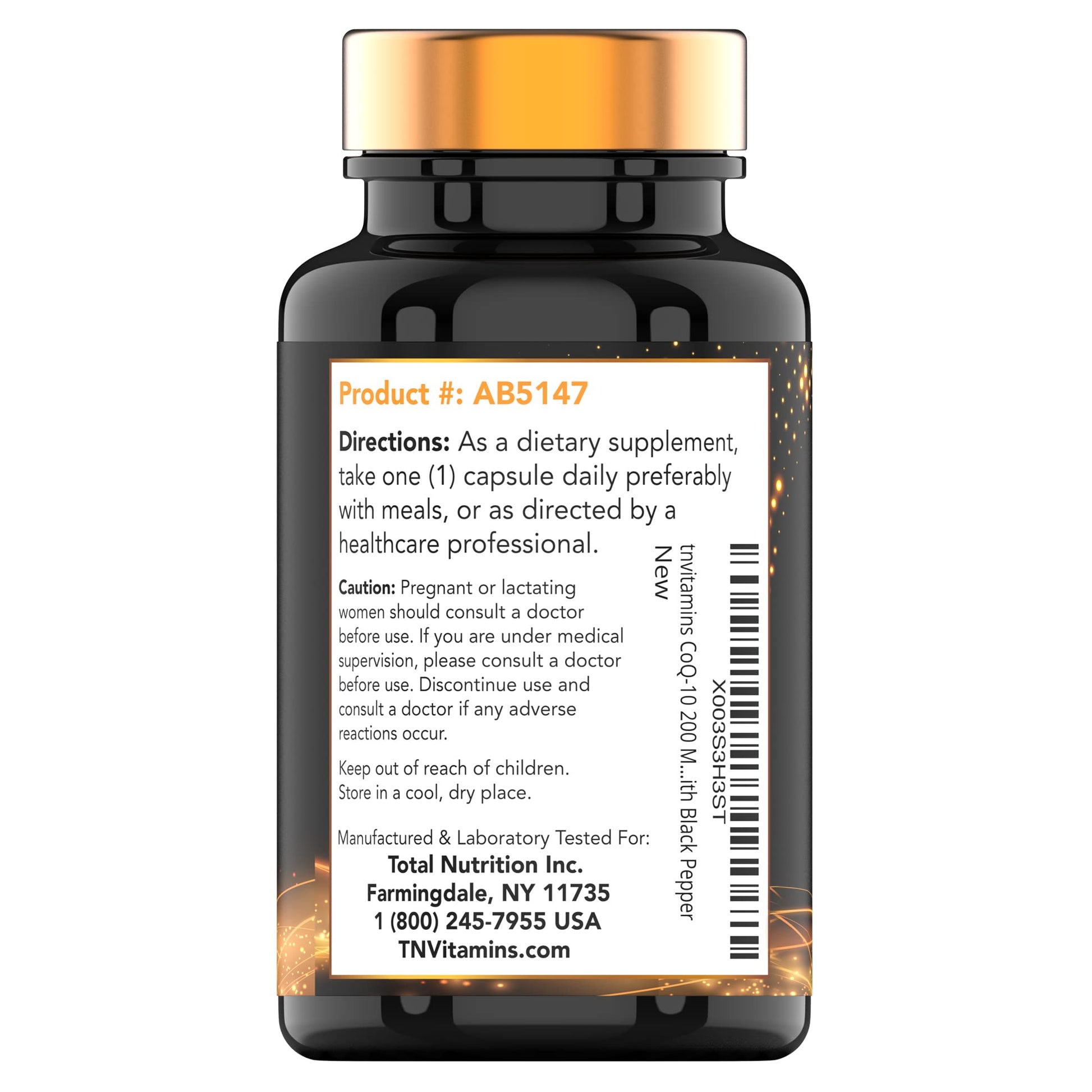 tnvitamins Ultra Potent CoQ-10 200 MG - 150 Capsules with Black Pepper Extract tnvitamins uk supplements