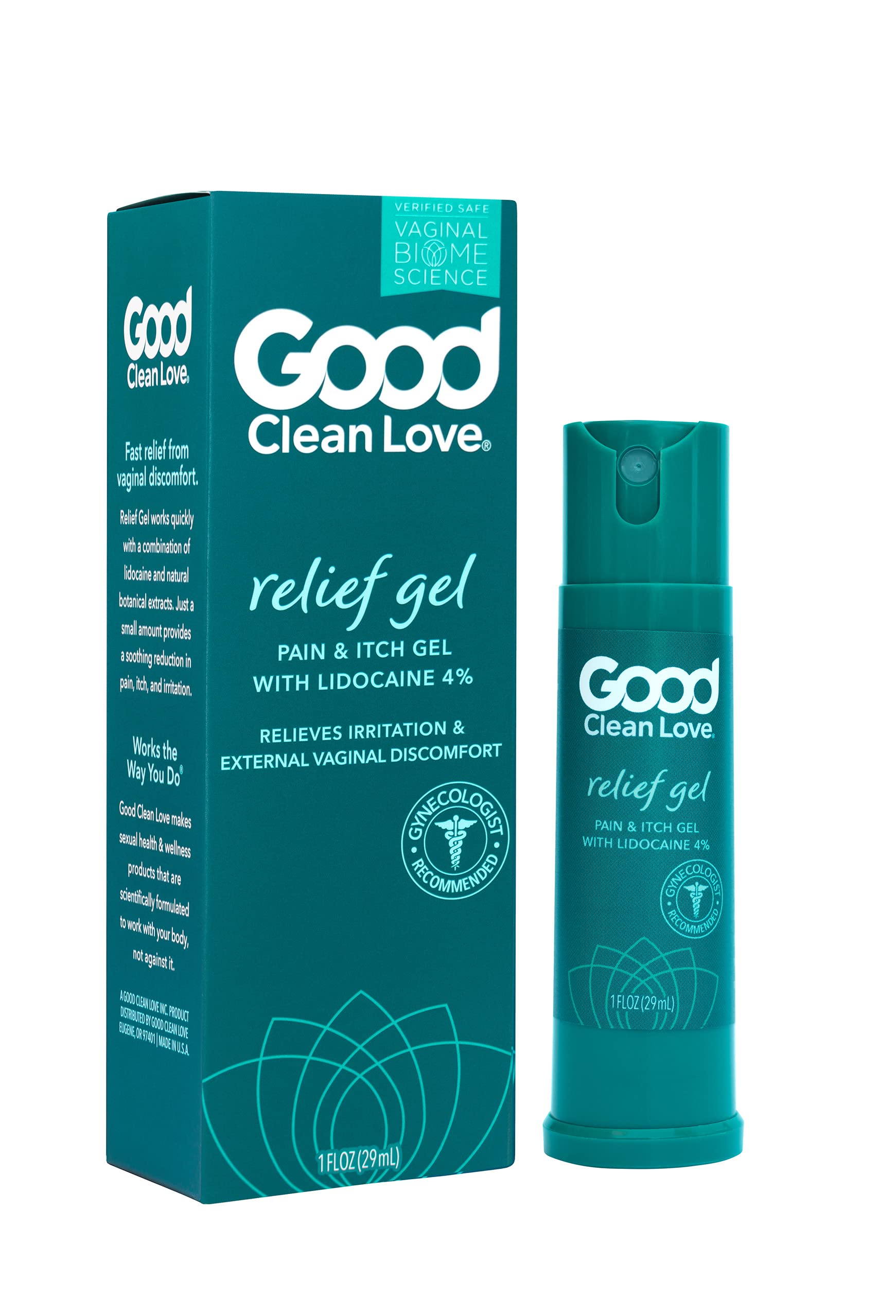 Good Clean Love Relief Gel Pain & Itch with Lidocaine 4%, Fast-Acting Relief from Pain, Itch, and Irritation Good Clean Love uk supplements
