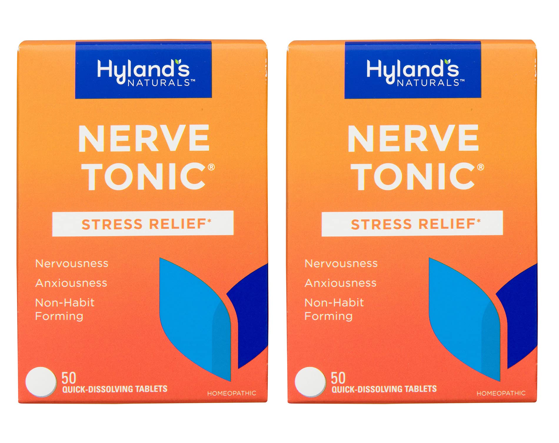 Hyland's Nerve Tonic Stress Relief Tablets, Natural Relief of Restlessness, Nervousness Hyland's uk supplements