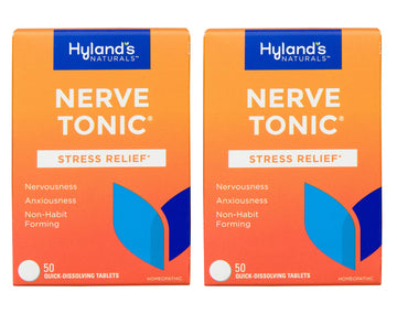 Hyland's Nerve Tonic Stress Relief Tablets, Natural Relief of Restlessness, Nervousness Hyland's uk supplements