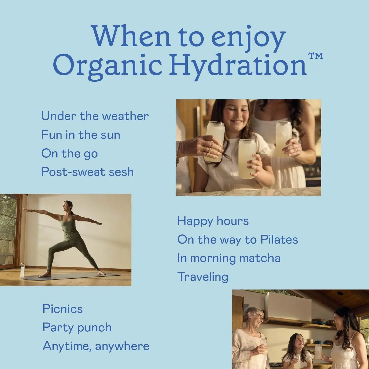 GOODONYA Organic Hydration Electrolyte Drink Mix, Certified Organic Hydration Powder, Non-GMO, Biochecked Glyphosate Free, Low Sugar, Lemonade Flavor, GOODONYA uk supplements