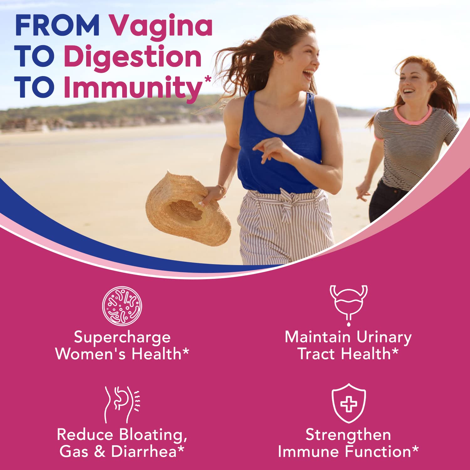 Surebounty Probiotics for Women, 120 Billion CFU 34 Strains, Prebiotics + Digestive Enzymes Surebounty uk supplements