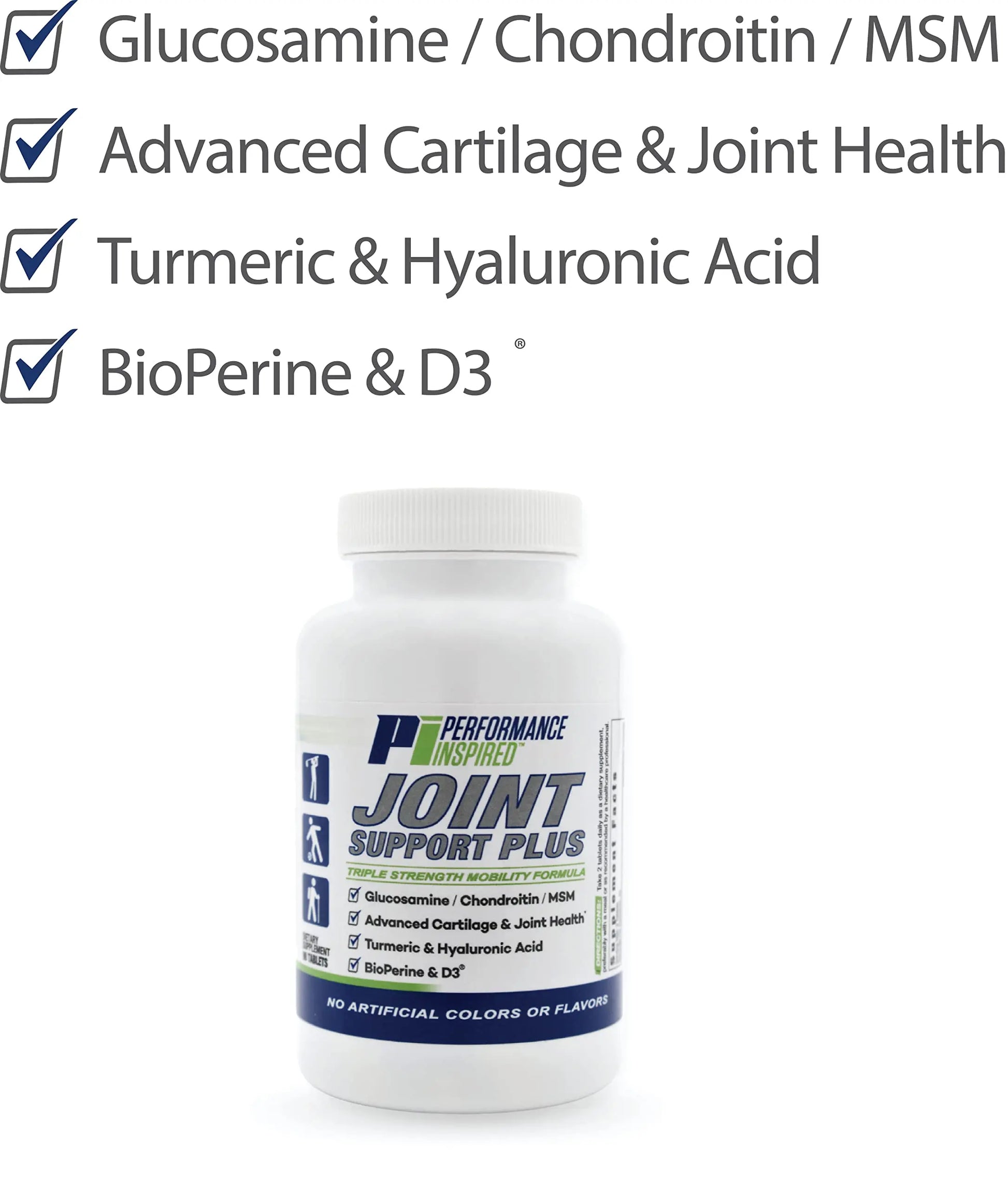 PERFORMANCE INSPIRED Nutrition Joint Support Plus – Glucosamine, Chondroitin, Turmeric & BioPerine – Triple Strength Joint Comfort & Mobility Support – 90 Count PERFORMANCE INSPIRED uk supplements