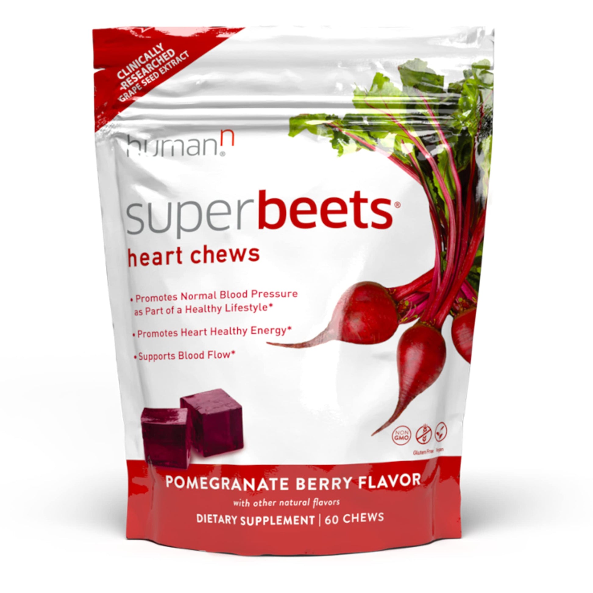 humanN SuperBeets Heart Chews & SuperBeets Black Cherry Powder humanN uk supplements