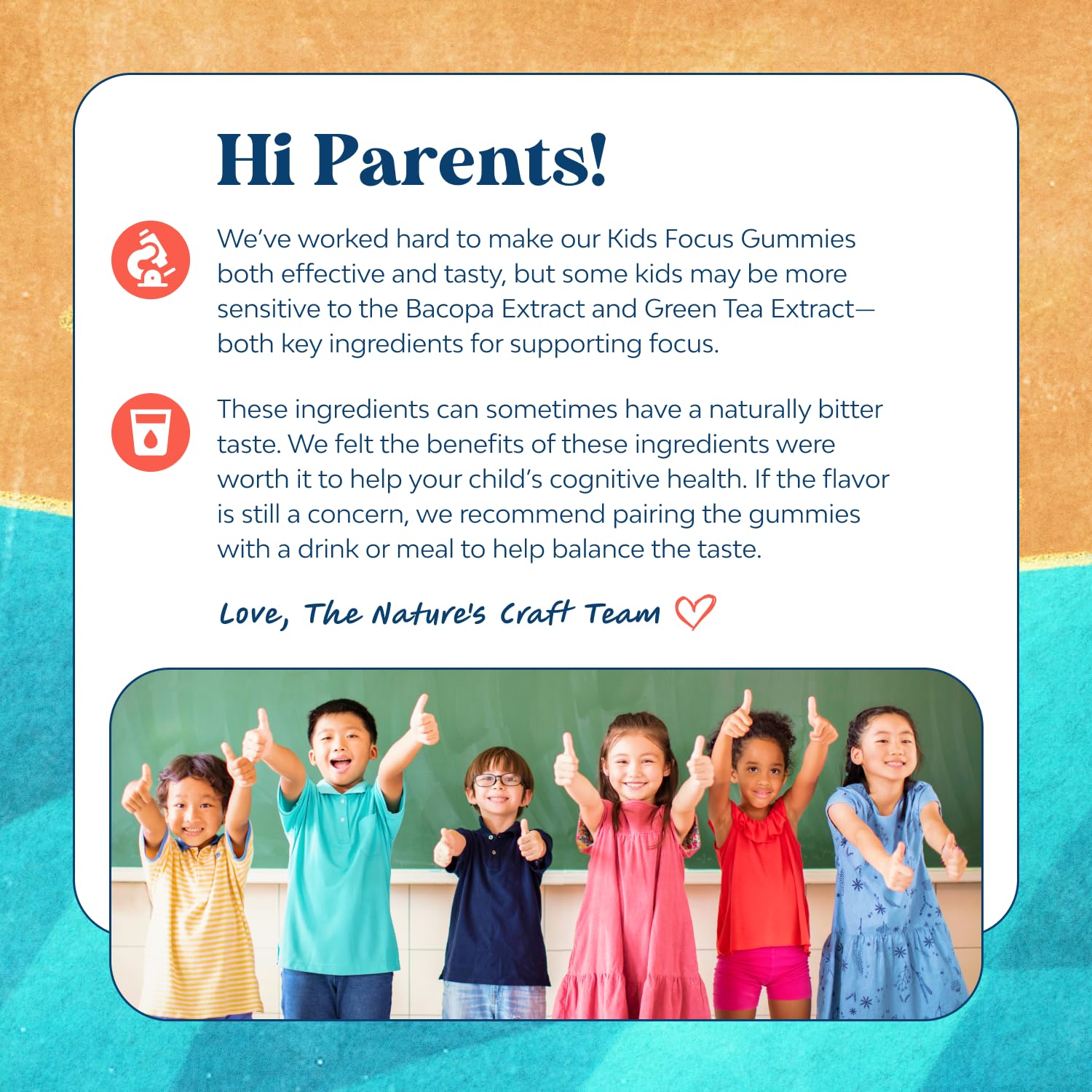 Kids Focus Gummies - Nootropics Brain Support Supplement for Kids with Green Tea Extract, B6 & B12 Vitamins for Memory and Brain Focus - Herbal Concentration Chews for Children - 90 Count Natures Craft uk supplements