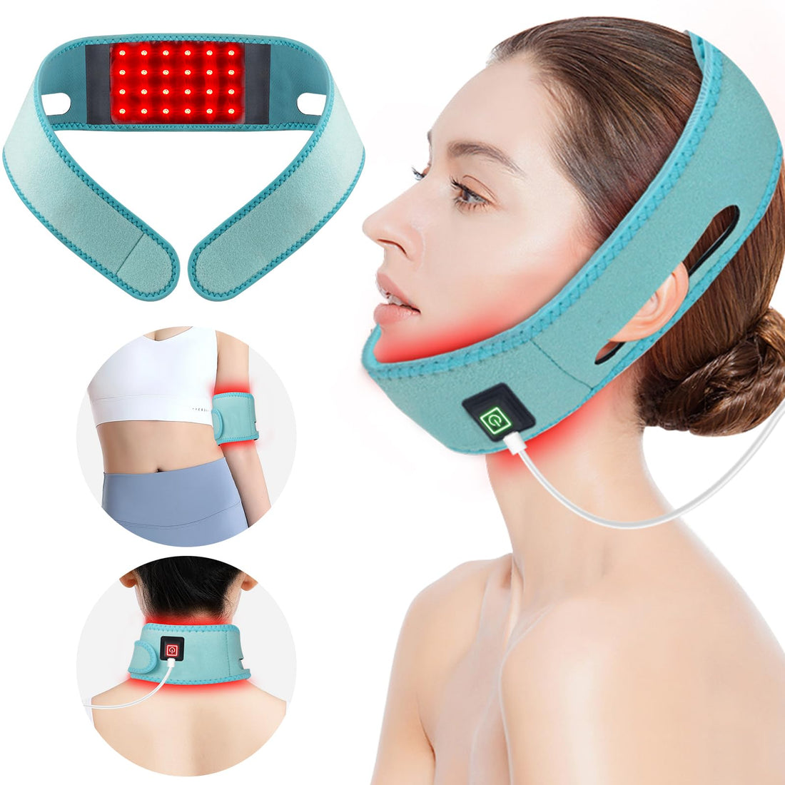 Red Light Therapy for Neck, Yasinaner Red Infrared Light Therapy Pad for Neck 660nm Red Light yasinaner uk supplements