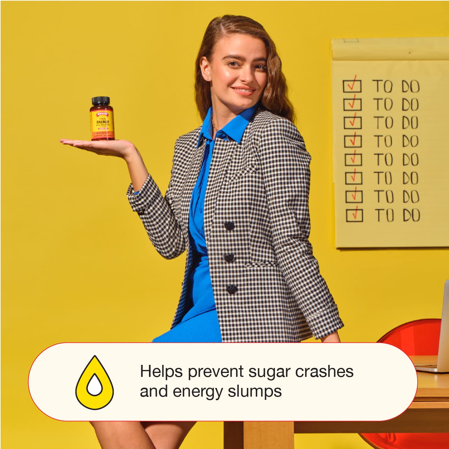 Bragg Apple Cider Vinegar True Energy Capsules – 6 B Vitamins – Caffeine Free Bragg uk supplements