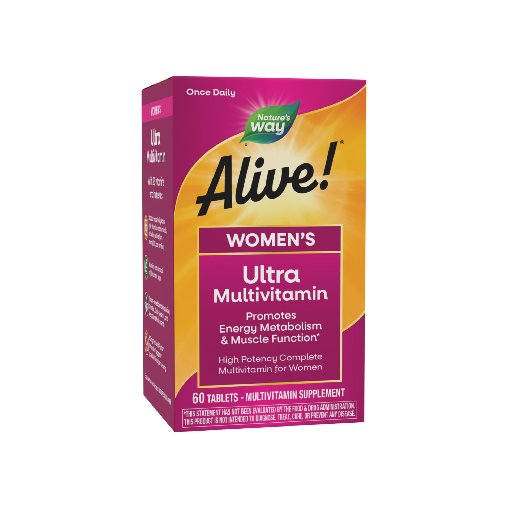 Nature's Way Alive! Women's Daily Ultra Multivitamin, High Potency Formula, Promotes Energy Metabolism and Muscle Function Nature's Way uk supplements