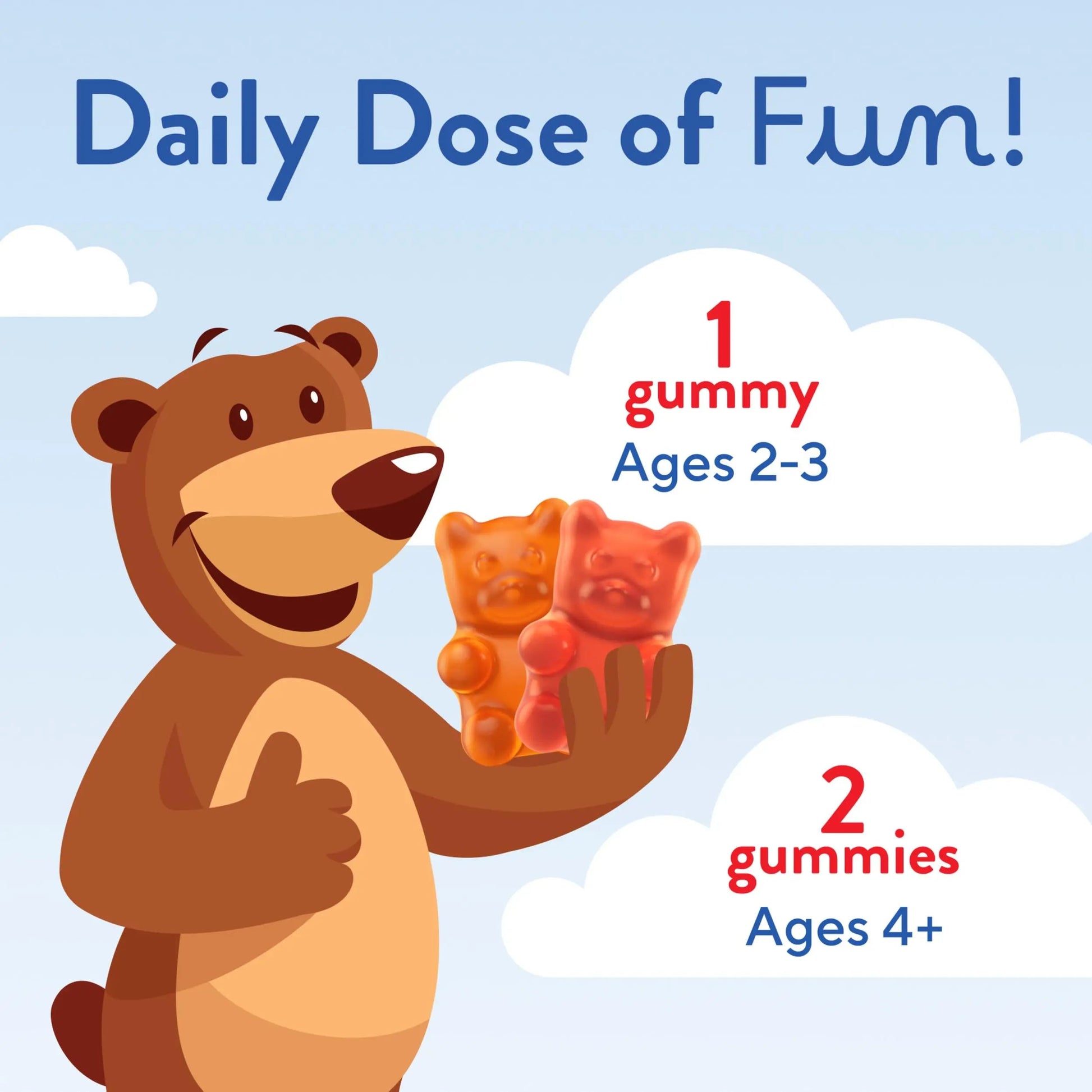 L’il Critters Gummy Vites No Sugar Added Daily Gummy Multivitamin for Ages 2+ Toddlers & Kids, Vitamin C, D3 for Immune Lil Critters uk supplements