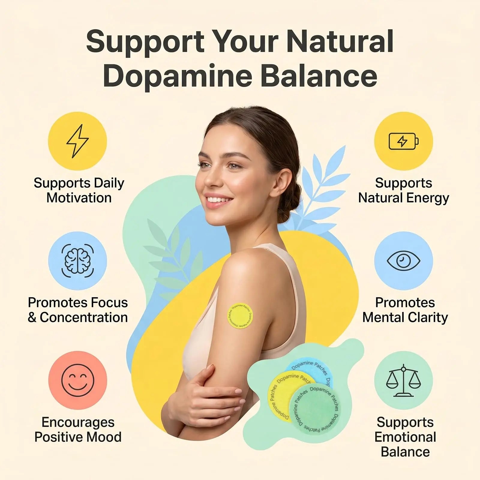 MindTone Dopamine Patches Extra Strength – 90 Count Plant-Based Non-GMO Mood Support & Energy Patch – Dopamine & Serotonin Balance – Mood Balance Patch for Women & Men – 3 Month Supply MindTone uk supplements