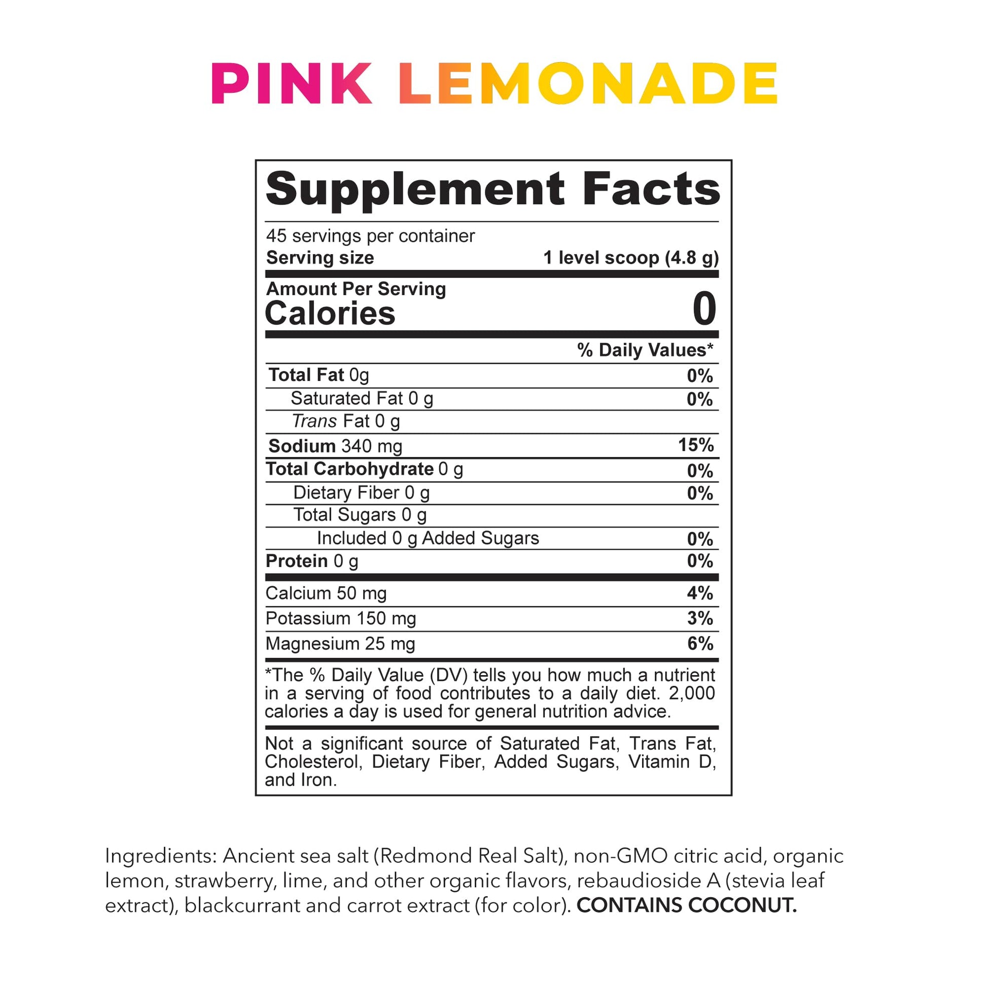 REDMOND Re-Lyte Kids Hydration Electrolyte Mix Powder, Pink Lemonade 7.62 oz REDMOND uk supplements