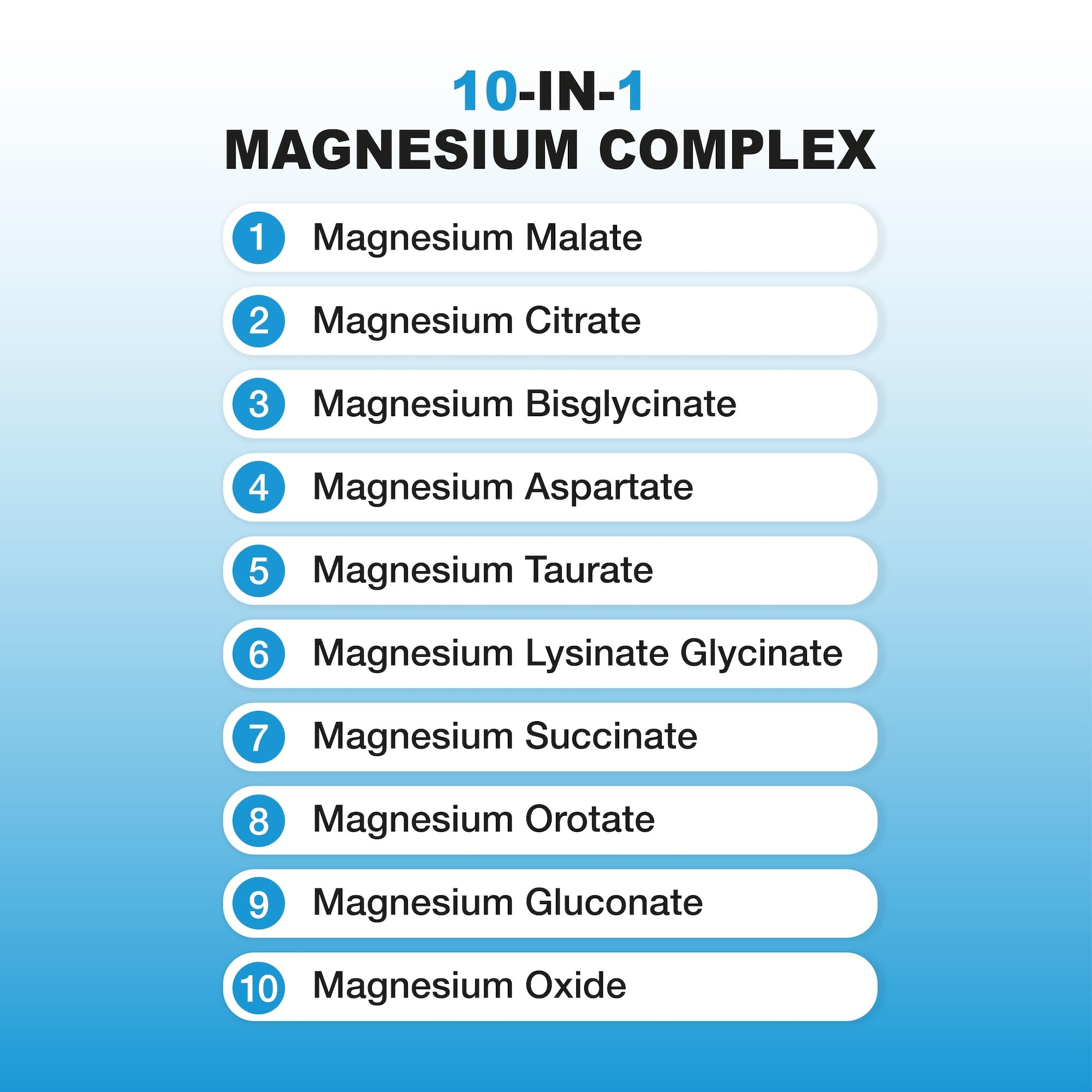 Puregen Labs 10 in 1 Magnesium Complex 500mg with B6-120 Veggie Capsules [High Absorption and Bioactivity] Non-GMO, NO Gluten and Dairy P Puregen Labs uk supplements