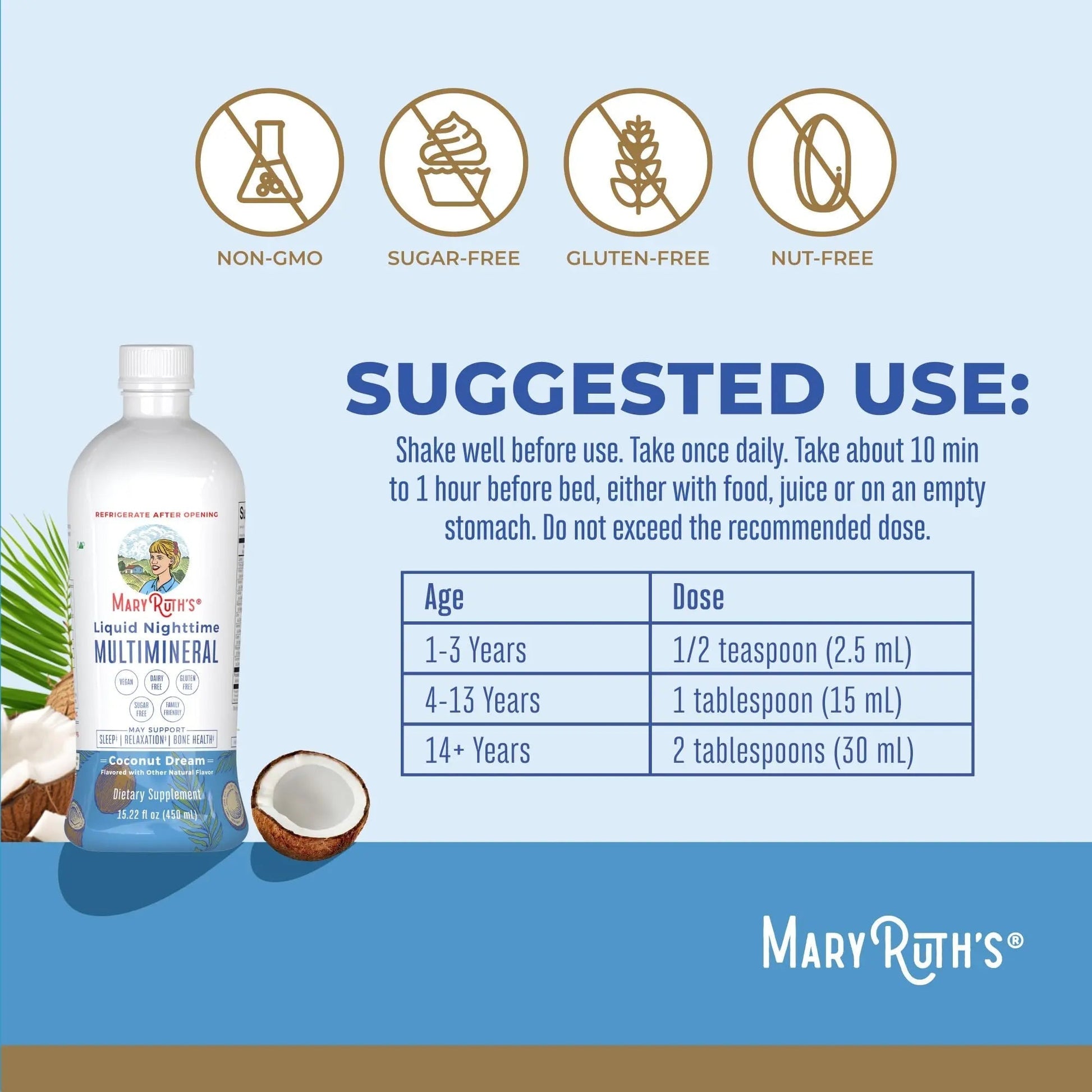 MaryRuth's Multivitamin Gummies for Women (Strawberry) & Liquid Nighttime Multimineral (Pineapple) | Clean Label Project Verified | MARYRUTH'S uk supplements