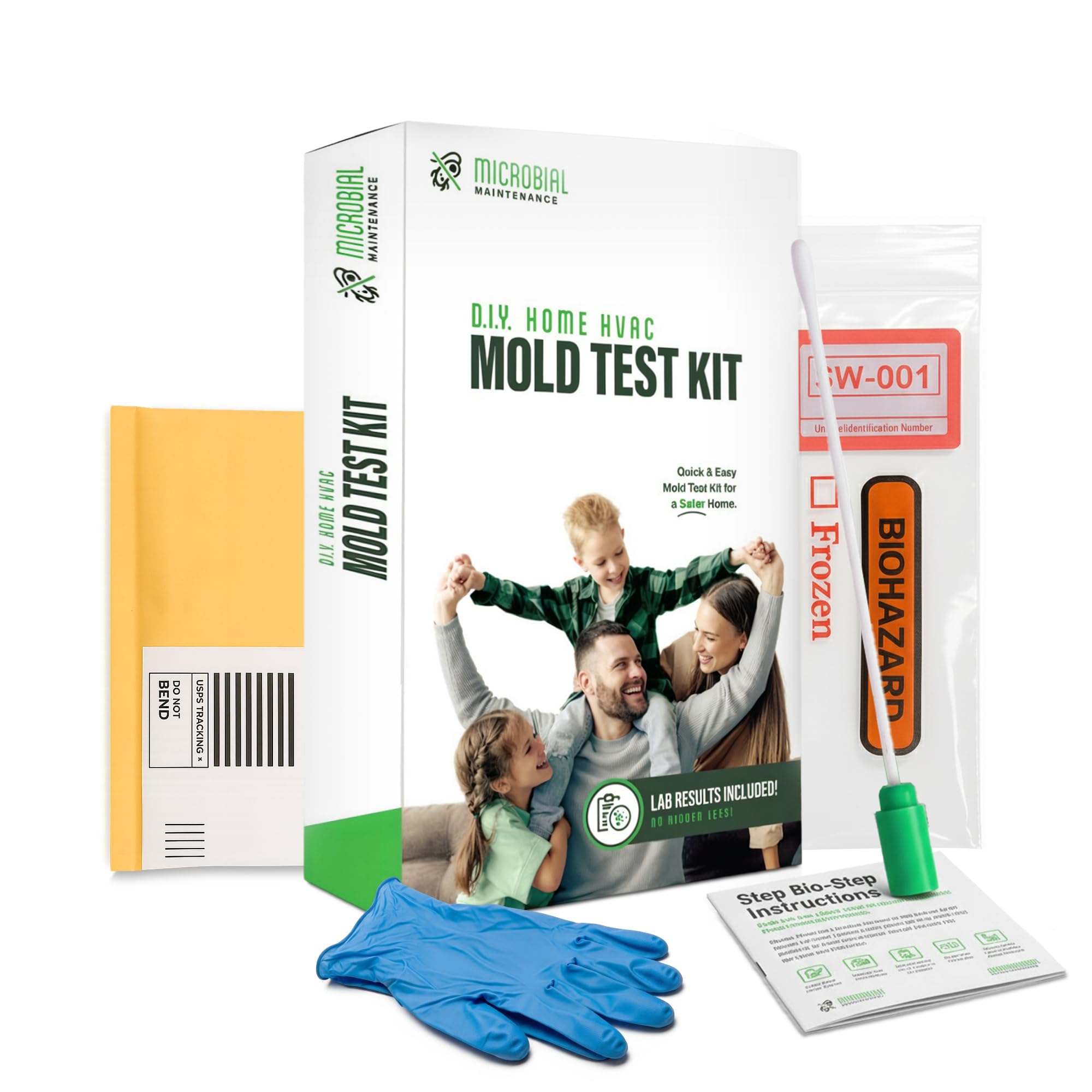 Microbial Mold Test Kit for Home - Indoor Air Quality and Surface Testing - Detects Black Mold, Mildew, and Fungi - Air and Surface Mold Detection Kit with Lab Analysis Included MICROBIAL MAINTENANCE uk supplements