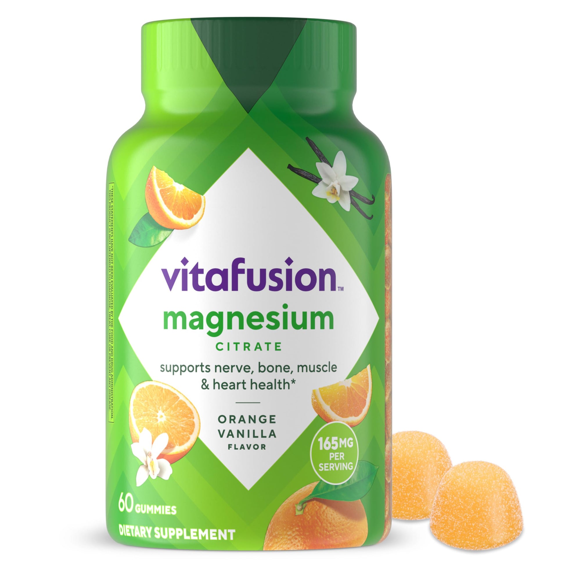 vitafusion Magnesium Gummy Supplement, Bring calm to your vitamin routine, Tropical Citrus Flavor, 60 Gummies Vitafusion uk supplements