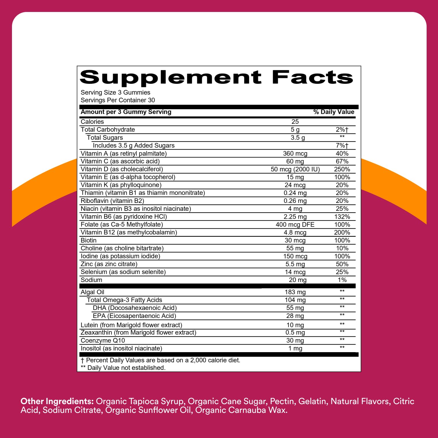 SmartyPants Multivitamin Gummy for Women 50 and Over - Improved Formula: Omega 3 (DHA/EPA), Methylfolate, CoQ10, Vitamin D3, C SmartyPants uk supplements