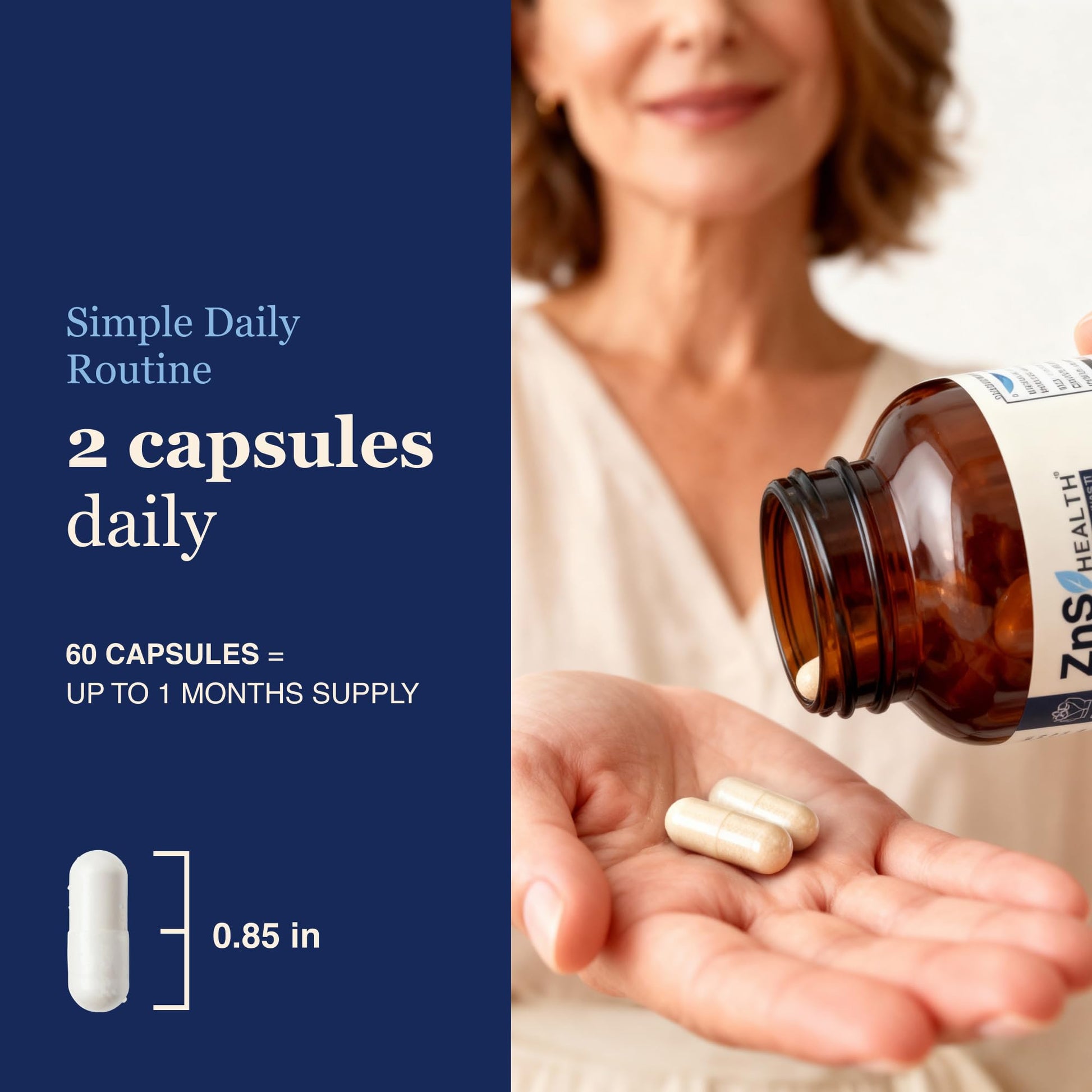 ZnS Health Spectrum 5 Magnesium Complex for Women & Men – 5 Magnesium Complex Supplement with Glycinate, Malate, Citrate & Hydroxide for Sleep, Muscle Recovery & Calm – 500mg Vegan – 60 Capsules ZnS Health uk supplements