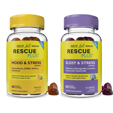 Bach RESCUE Plus Gummy Day & Night Bundle 2 x 60 Count RESCUE uk supplements
