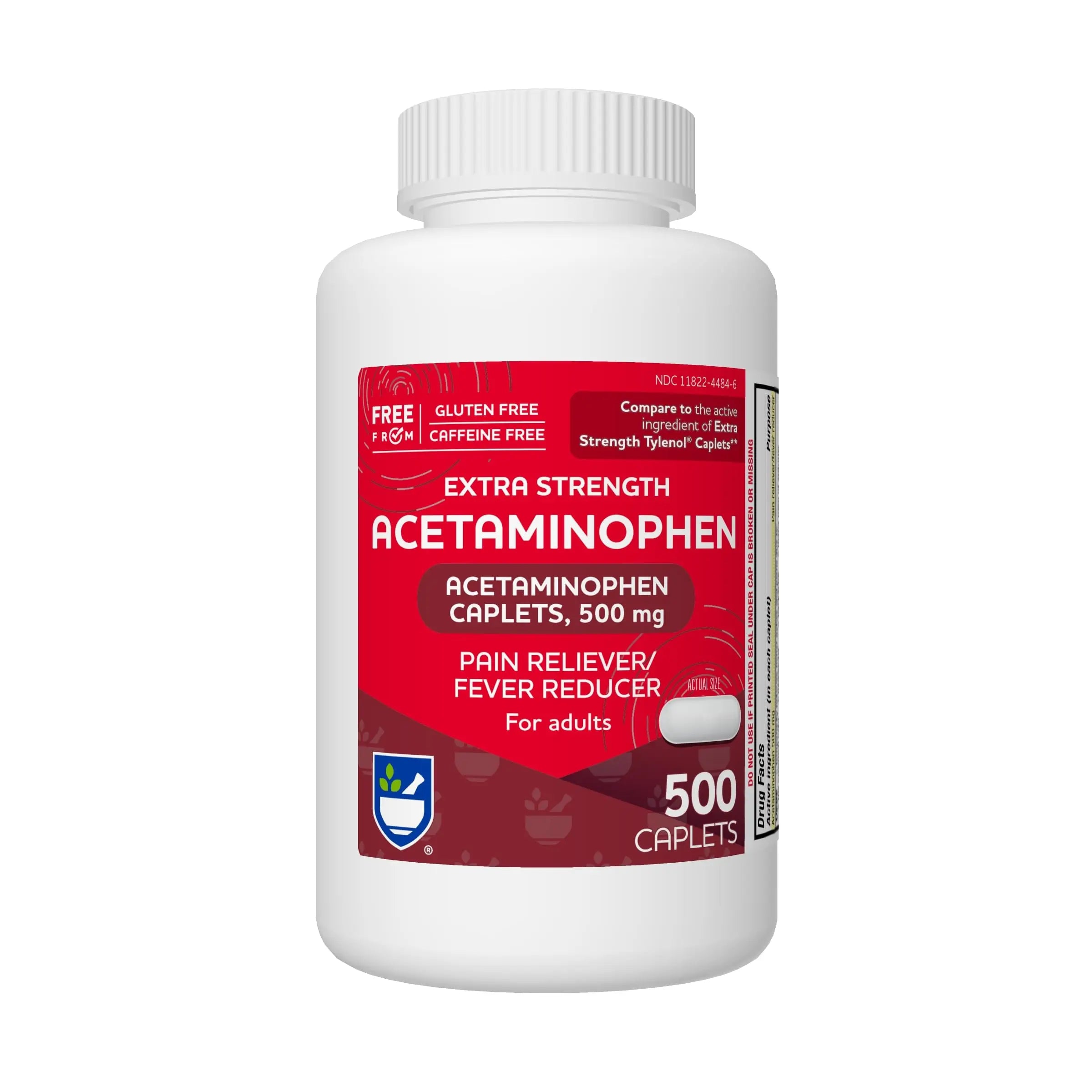 Rite Aid Extra Strength Acetaminophen, 500mg - 500 Caplets | Pain Reliever & Fever Reducer for Migraines, Joint Pain, Muscle or Back Pain, and Menstrual Pain Rite Aid uk supplements