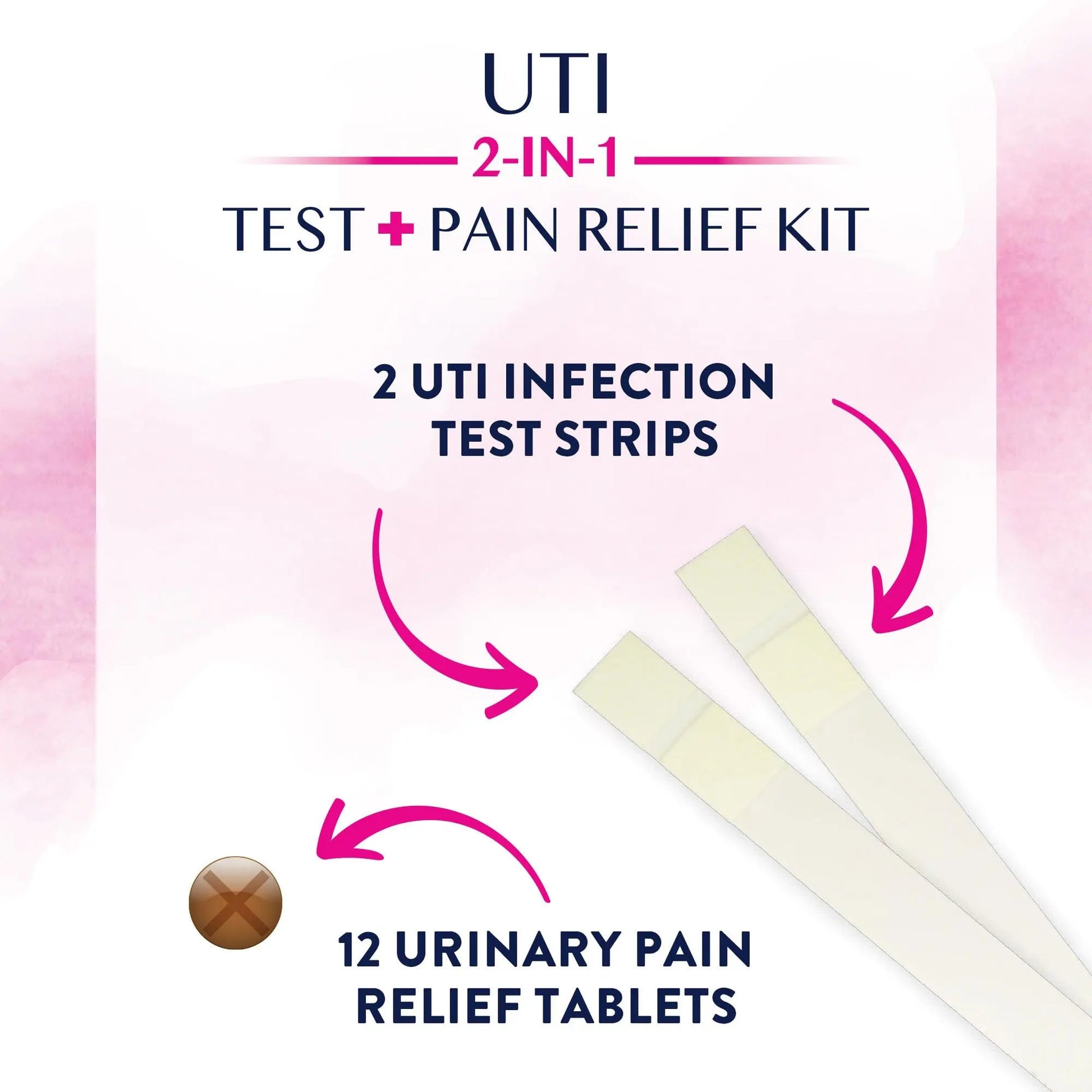 Monistat Maintain UTI 2-in-1 Test & Pain Relief Kit, 2 Test Strips & 12 Urinary Pain Relief Tablets, 2 Minute Results and Maximum Strength Pain, Burning and Urgency Relief Monistat uk supplements
