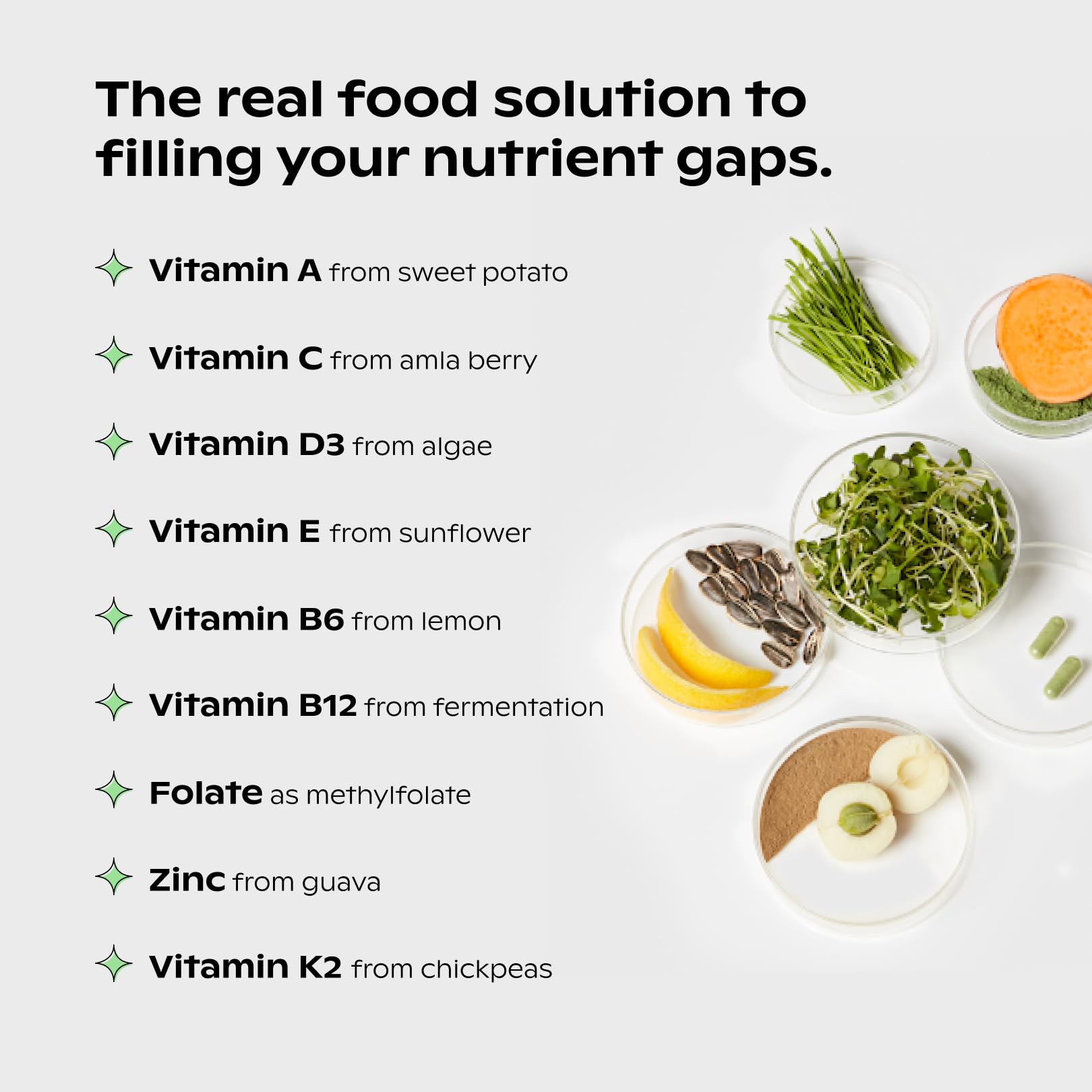 wholier Supergreens Multi, Daily Greens, Vegan Multivitamin for Women + Men, Whole Food Vitamins + Minerals, Prebiotics for Gut Health, Adaptogens (60 Vegan Capsules) Glass Bottle wholier uk supplements