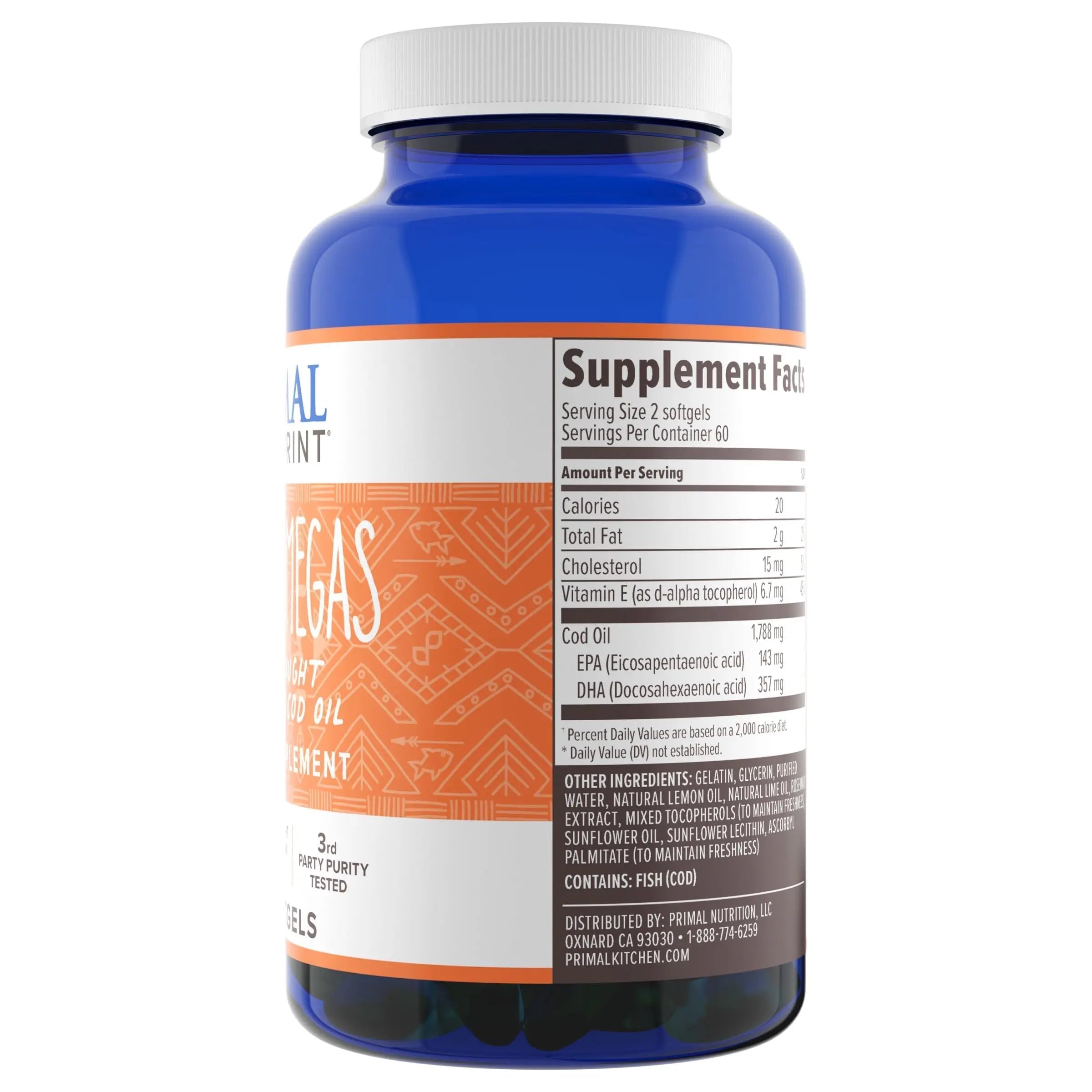 Primal Blueprint Primal Omegas, Omega-3 Fatty Acid Daily Supplement, 120 Count Primal Blueprint uk supplements