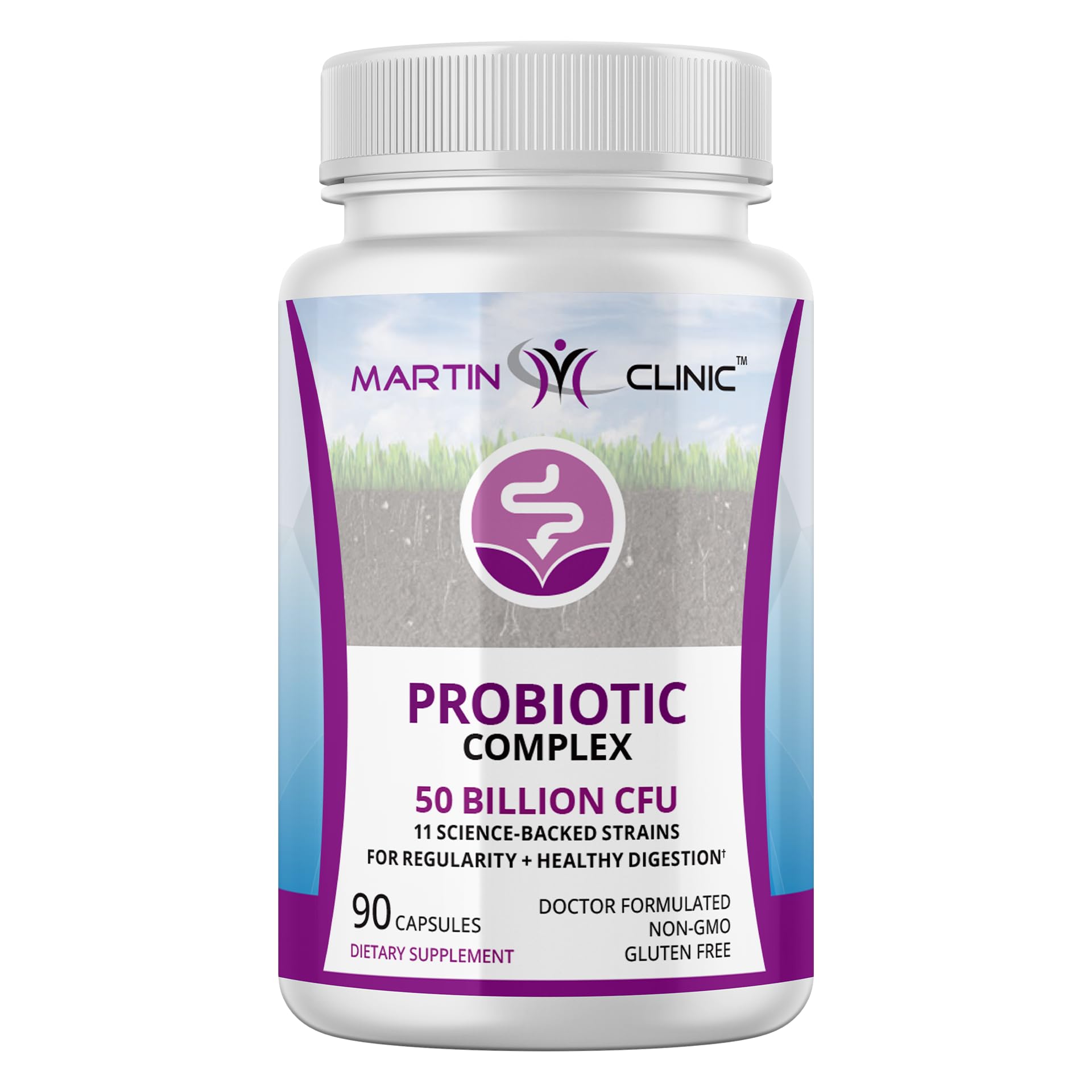 martin clinic Probiotic for Gut Health & Immune Support — Daily Digestive Balance, Bloating Relief & Better Nutrient Absorption — 60 Capsules martin clinic uk supplements