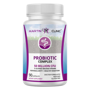 martin clinic Probiotic for Gut Health & Immune Support — Daily Digestive Balance, Bloating Relief & Better Nutrient Absorption — 60 Capsules martin clinic uk supplements