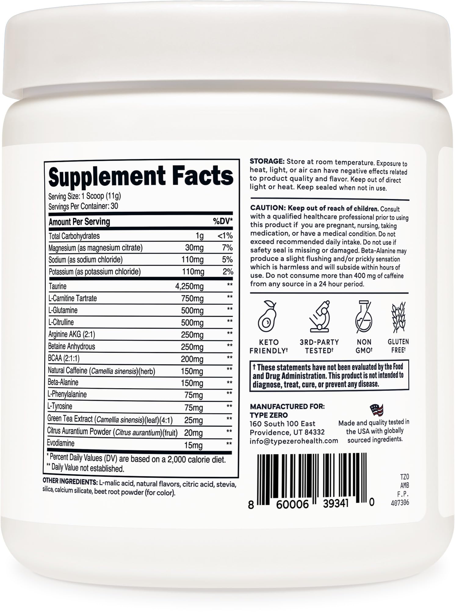 Type Zero AminoBurn (Watermelon Flavored) - Vegan Amino Acids BCAA Drink Sugar-Free Energy Drink Powder & Amino Acids Supplement - Natural Energy Type Zero uk supplements