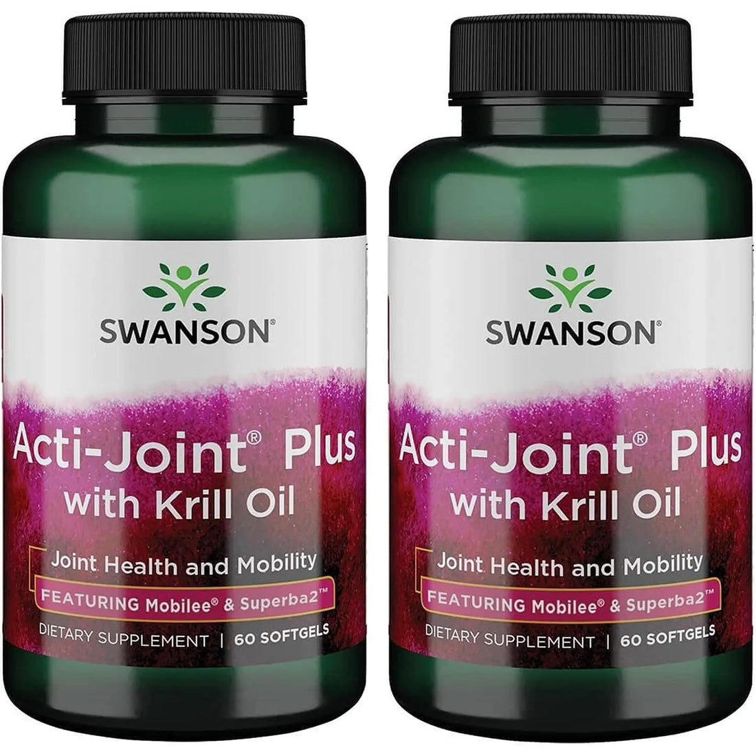 Swanson Acti-Joint Plus with Krill Oil 60 Sgels (2 Pack) Swanson uk supplements