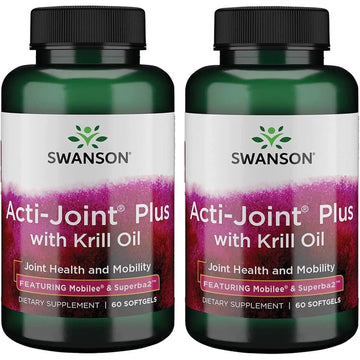Swanson Acti-Joint Plus with Krill Oil 60 Sgels (2 Pack) Swanson uk supplements
