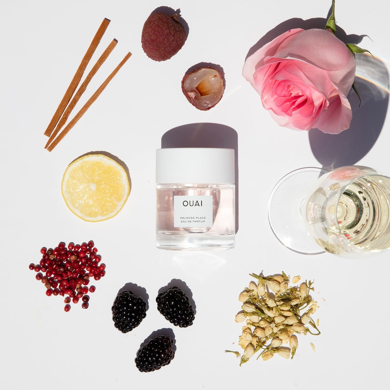 OUAI Melrose Place Eau de Parfum - Elegant Womens Perfume for Everyday Wear - Fresh Floral Scent has Notes of Champagne, Bergamot and Rose with Delicate Hints of Cedarwood and Lychee (1.7 Oz) OUAI uk supplements