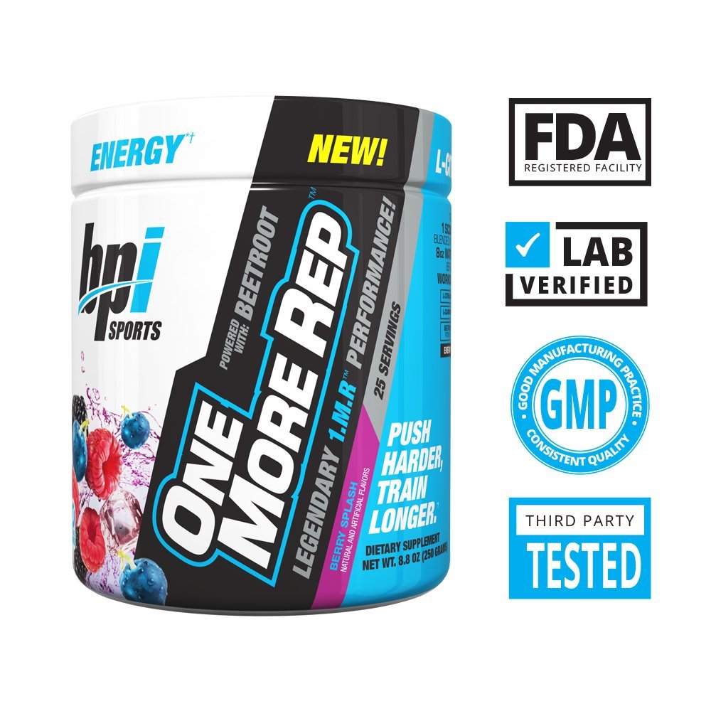 BPI Sports One More Rep Pre-Workout Powder - Increase Energy and Stamina - Intense BPI Sports uk supplements