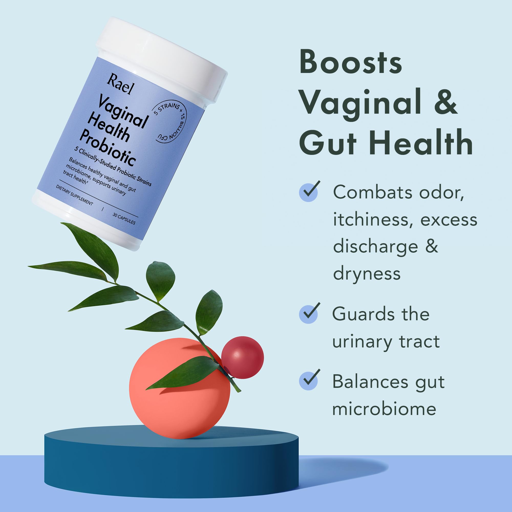 Rael Probiotics for Women - Supplements, Digestive Enzymes, Prebiotics, pH Balance, Vaginal Odor & Flora Rael uk supplements