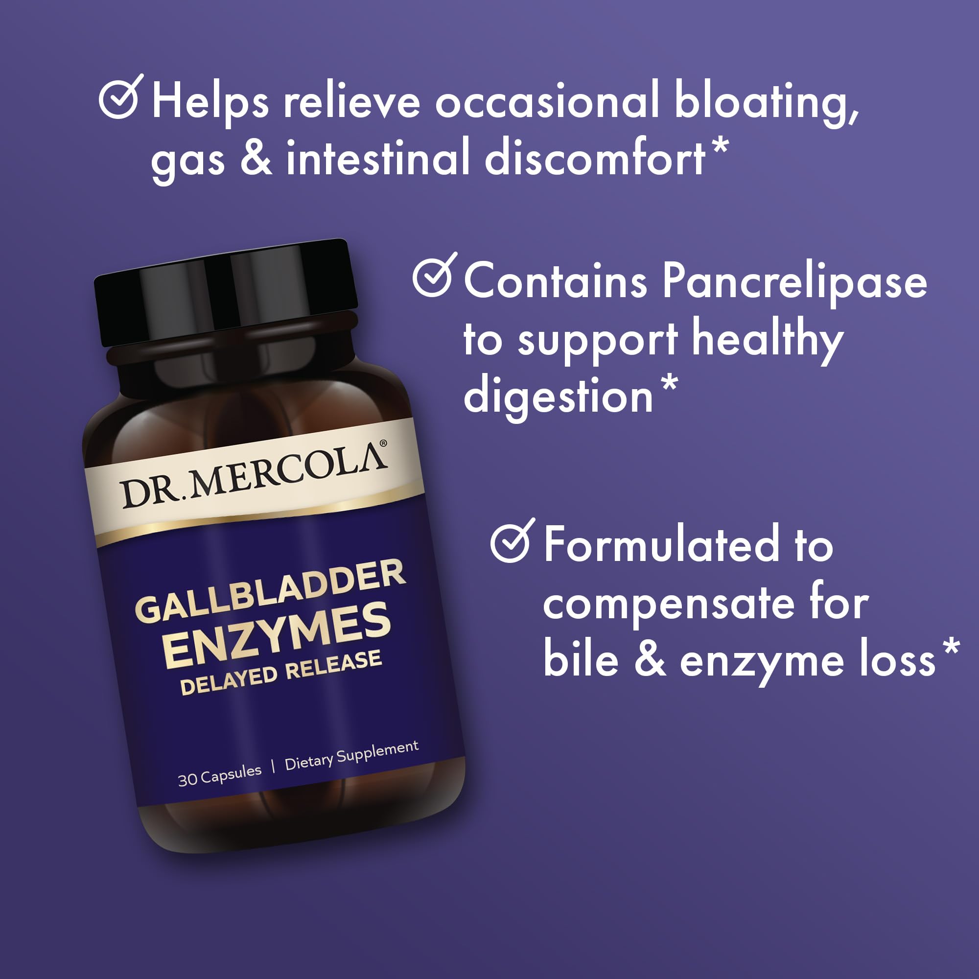 Dr. Mercola Gallbladder Enzymes, 30 Servings (30 Capsules), Dietary Supplement Dr. Mercola uk supplements