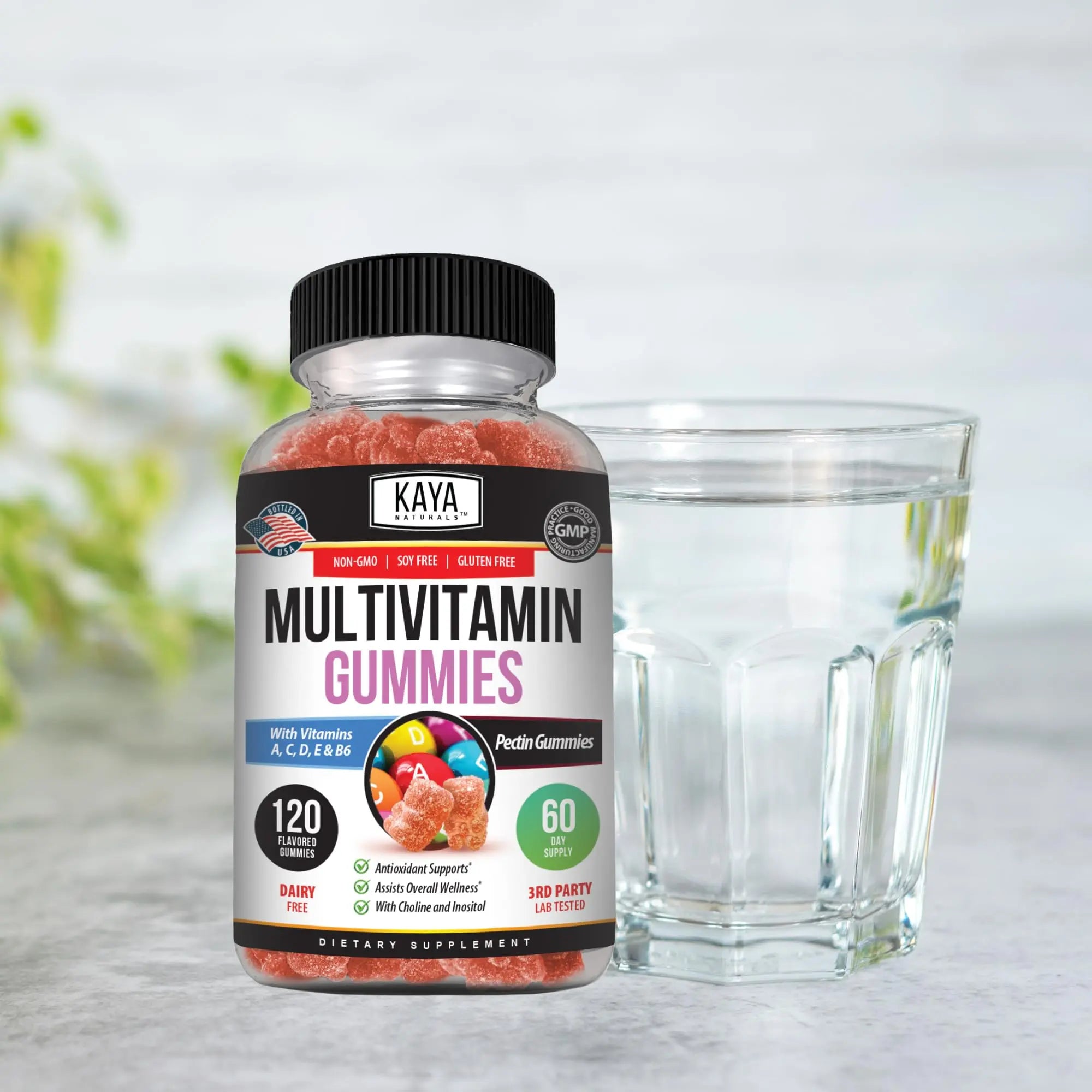 Kaya Naturals Adult Multi Vitamin Gummy, 120 Count, Biotin, Vitamin A, B-12, C & E, Including Zinc, Folic Acid, Strawberry Flavor (120 Gummies) Kaya Naturals uk supplements