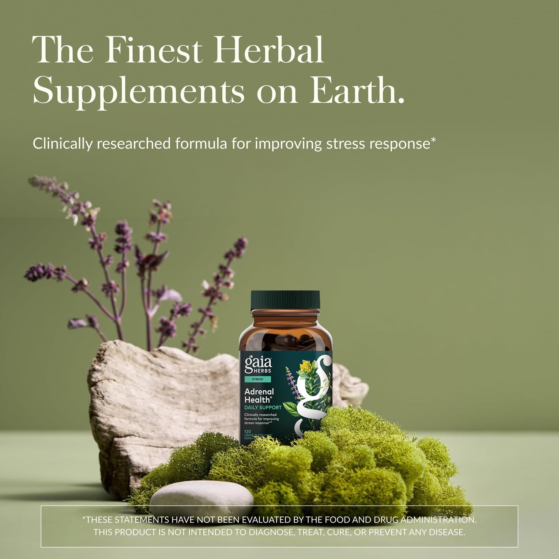 Gaia Herbs Adrenal Health Daily Support, Help Maintain Healthy Energy & Stress Levels*,120 Liquid Phyto-Caps Adrenal Health Nightly Restore, 120 Liquid Phyto-Caps - Bundle Gaia Herbs uk supplements