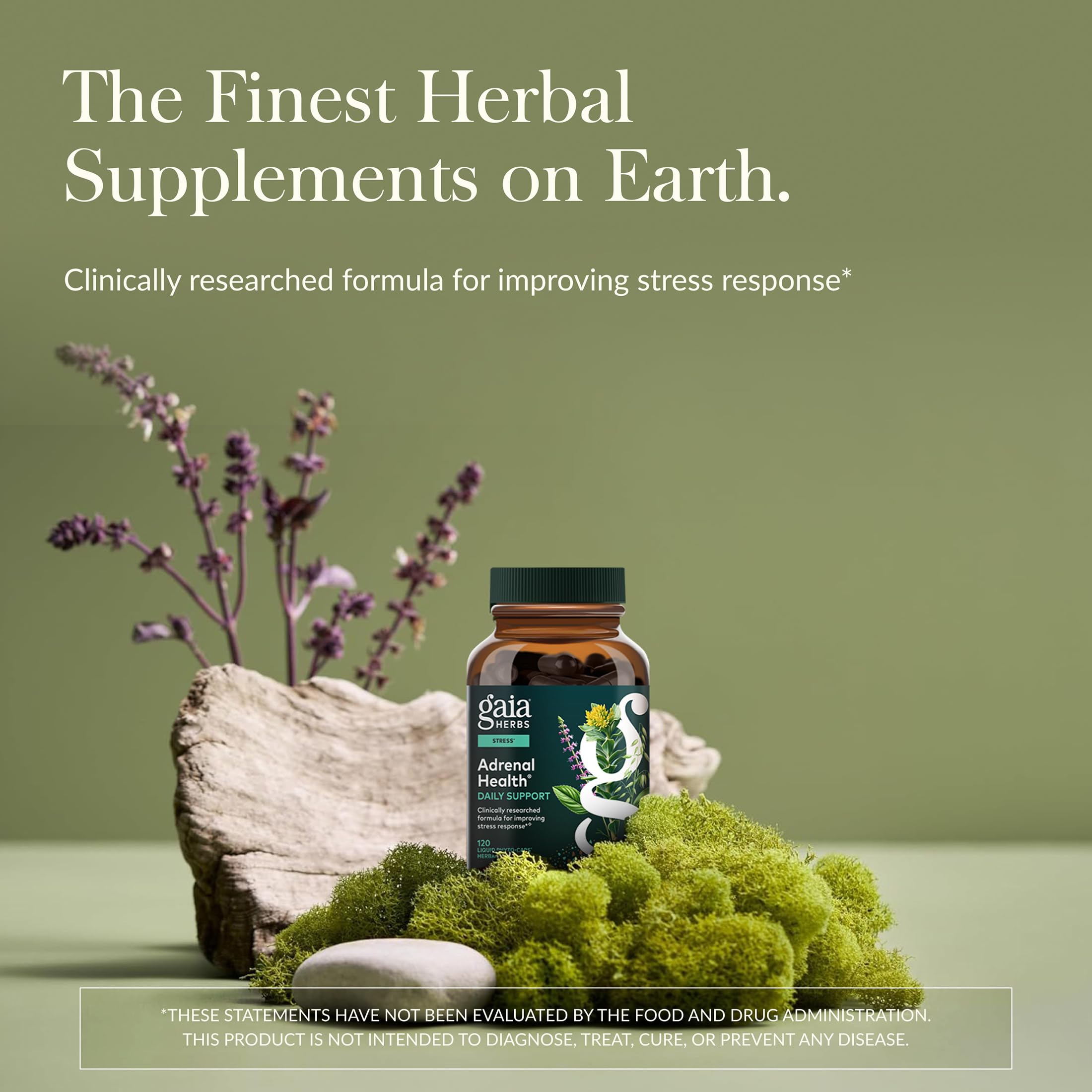 Gaia Herbs Adrenal Health Daily Support, Help Maintain Healthy Energy & Stress Levels*,120 Liquid Phyto-Caps Adrenal Health Nightly Restore, 120 Liquid Phyto-Caps - Bundle Gaia Herbs uk supplements
