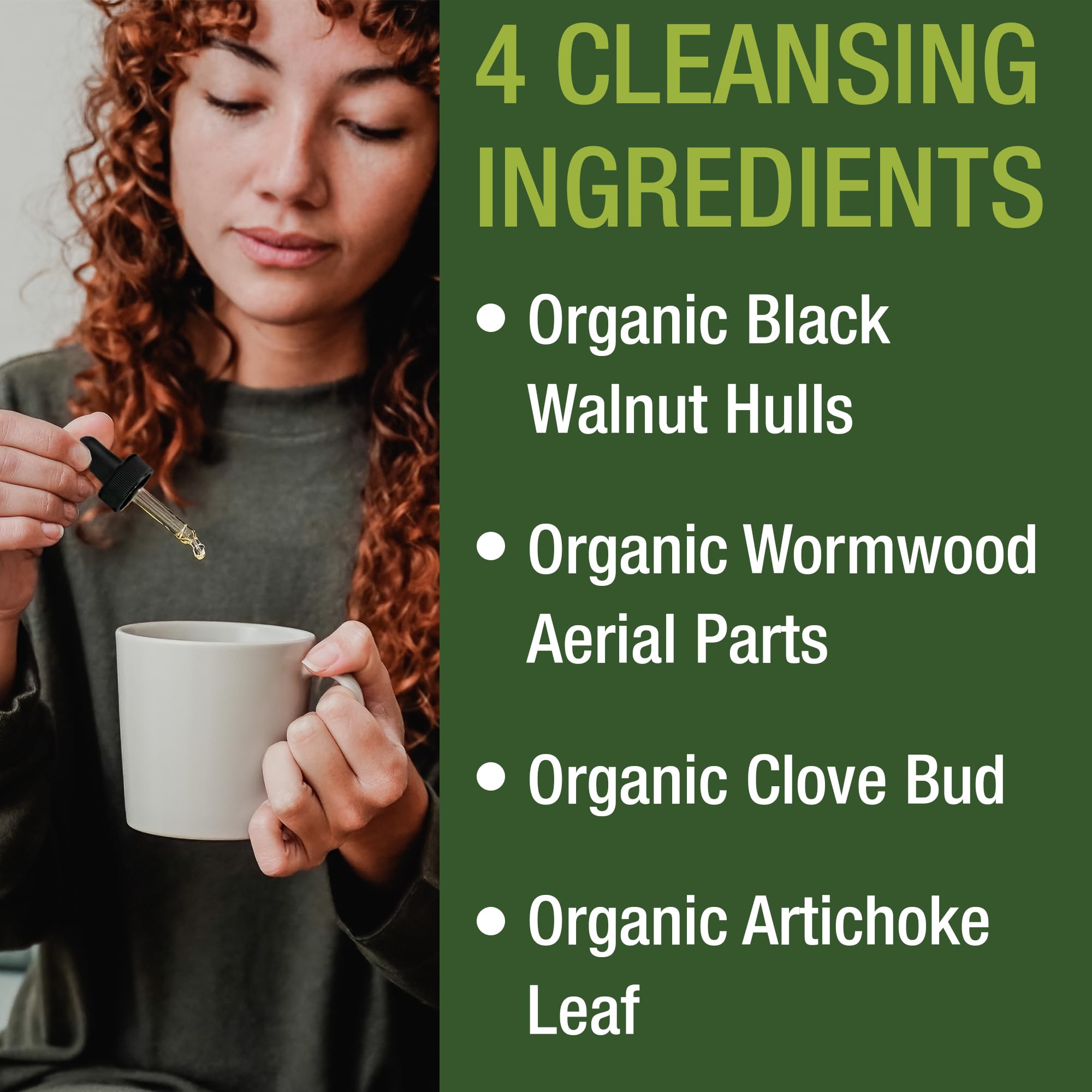 USDA Organic Wormwood Black Walnut Clove Drops Cleanse for Humans. Sugar Free Supplement for Intestinal Cleanse, Detox Support for Adults and Kids. with Artichoke and Clove Bud. Kosher, No GMOs Peak Performance uk supplements