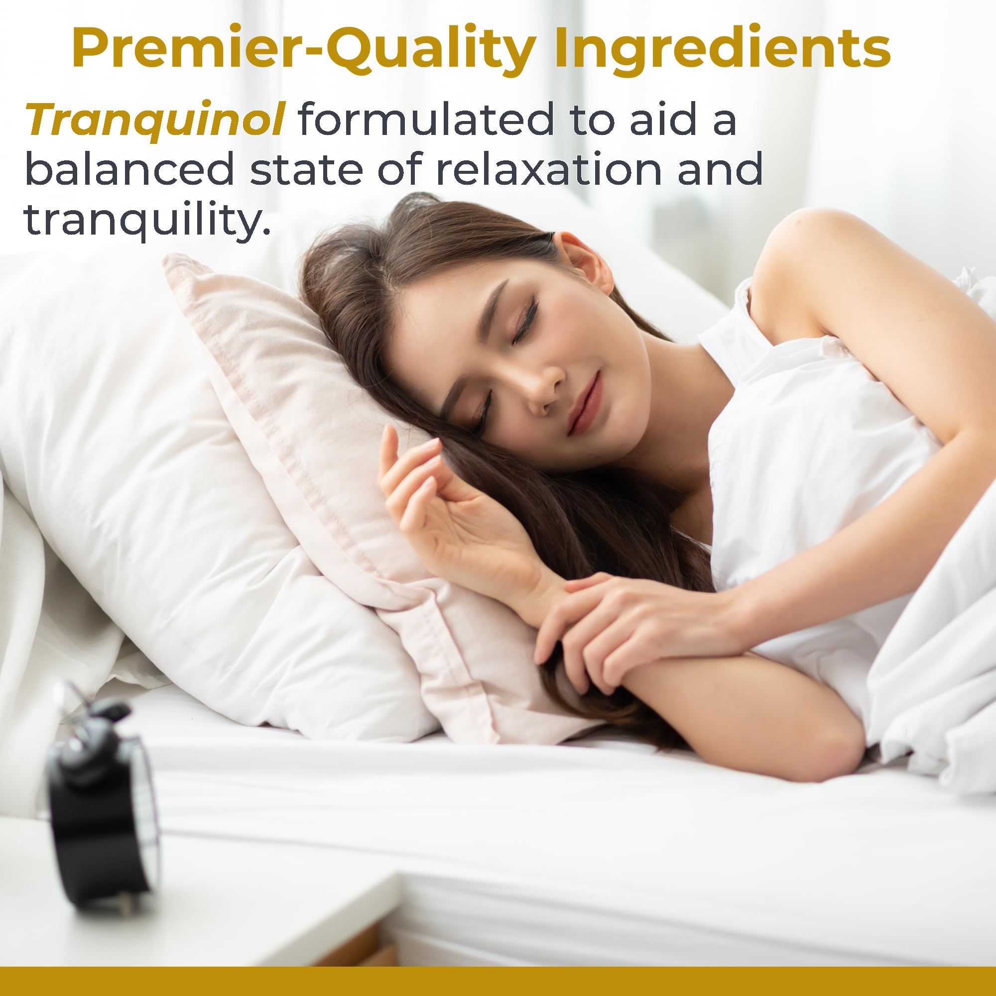 Premier Research Labs Tranquinol - Natural Sleep Aid Supplement for Deep Sleep Support and Calm Mind | Magnesium, Turmeric, Lemon Balm & Saffron Extract - Pure Vegan - 90 Plant-Source Capsules Premier Research Labs uk supplements