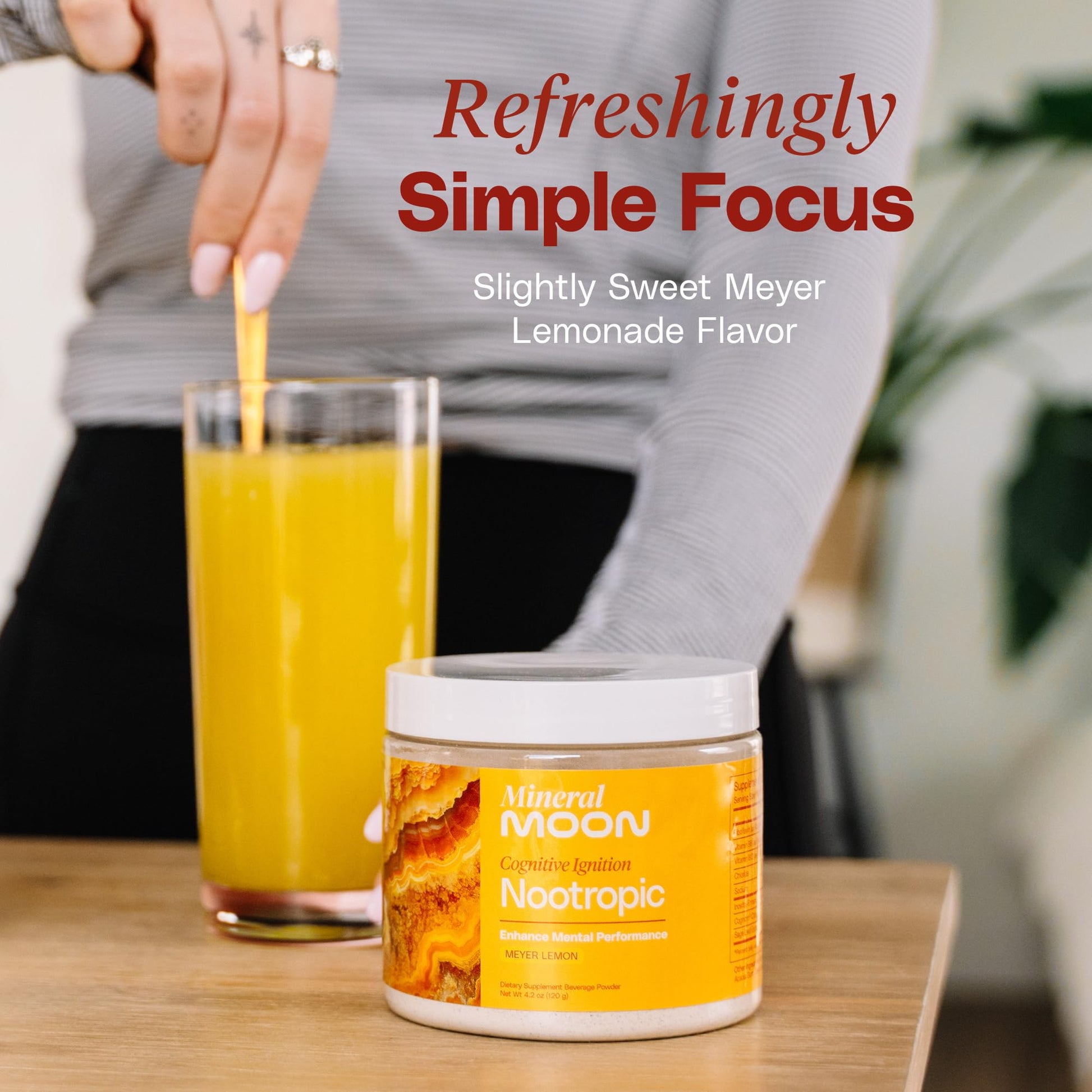 Mineral Moon Premium Cognitive Ignition Nootropic Powder - Brain Supplements For Memory & Focus - Sage Extract, B Vitamins,Cognizine Citicoline& nooLVL - Supports Mental Clarity - No Caffeine or Sugar Mineral Moon uk supplements